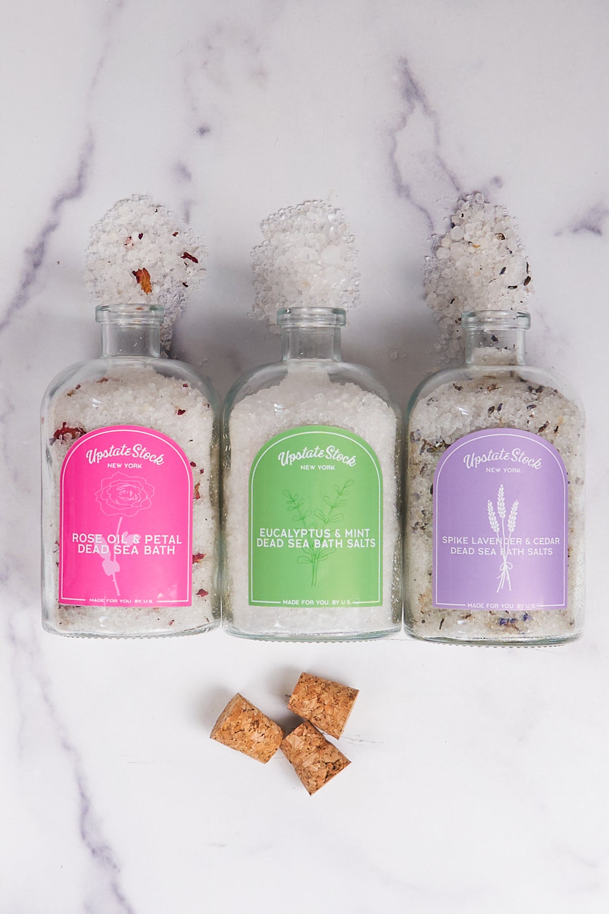 Eucalyptus & Mint Dead Sea and Epsom Bath Salts Mix - 10oz & 16oz