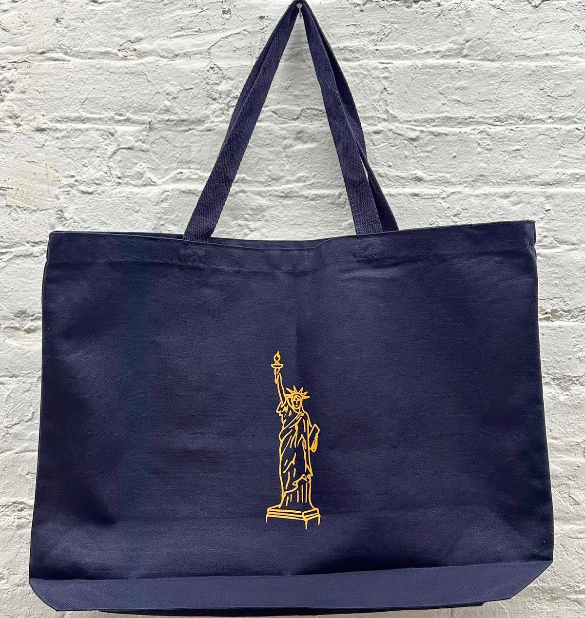 Large Tote Bag - OVER THE BRIDGE NAVY
