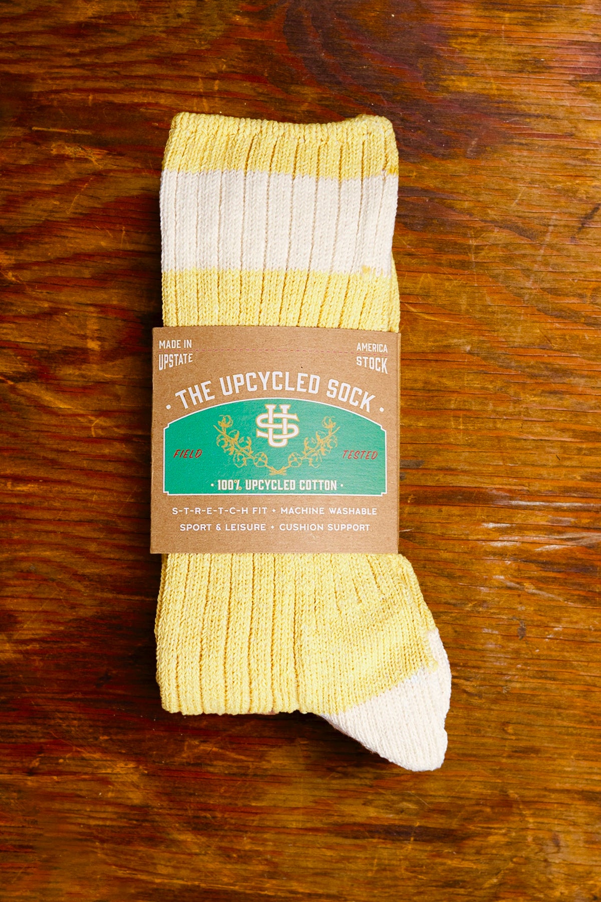 NEW The Upcycled Sock - Yellow Thistle