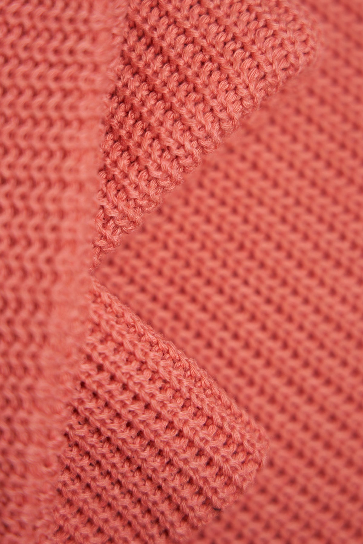 Coral Fine Gauge Upcycled Cotton Watchcap