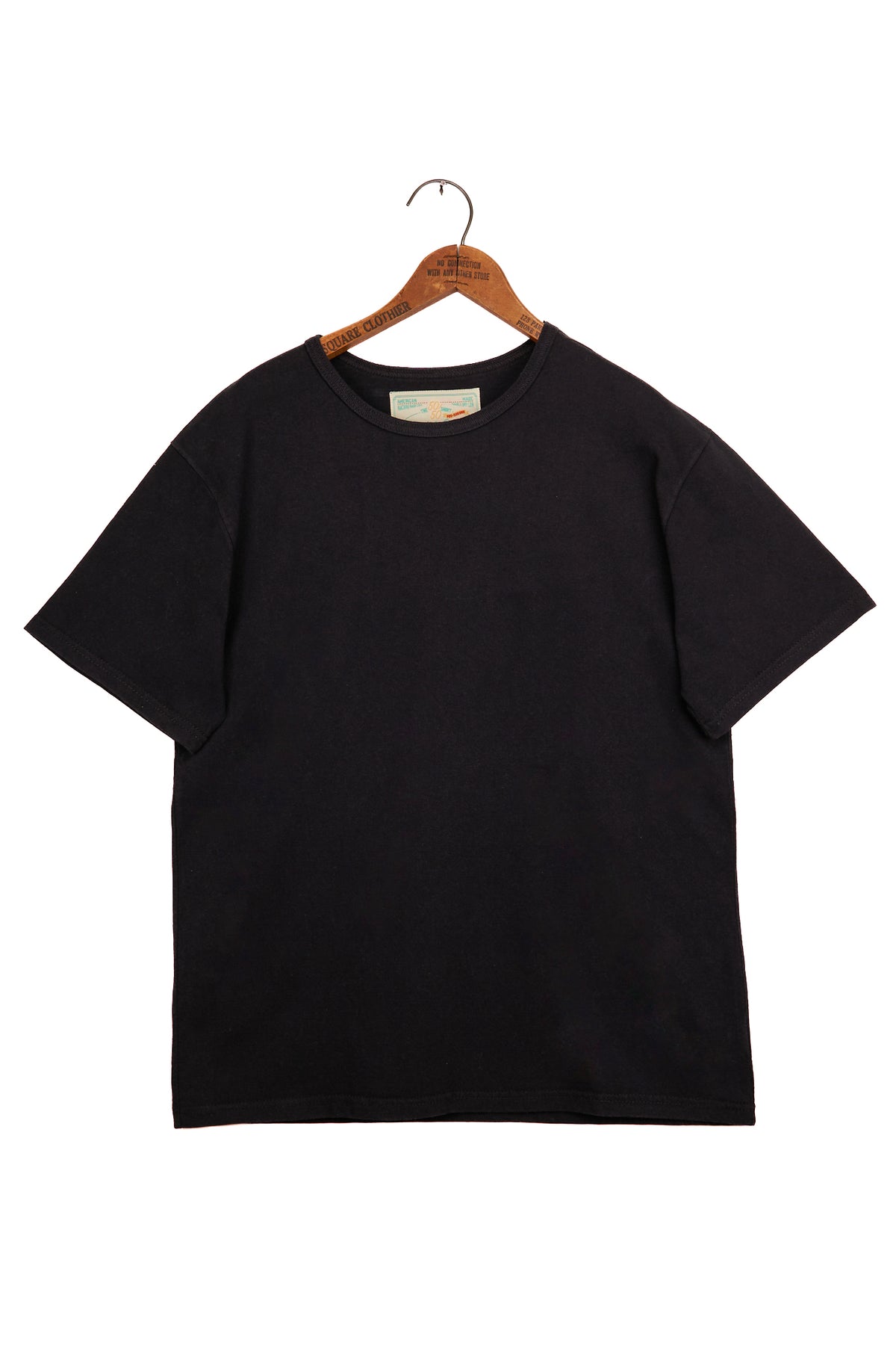 The 50/50 Shirt - CLASSIC TEE - Piece Dyed Black