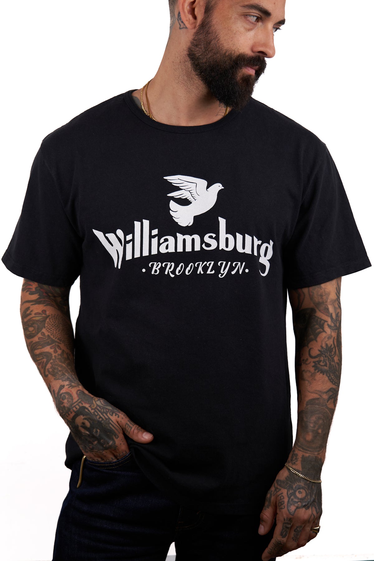 The 50/50 Shirt - CLASSIC TEE - Williamsburg Dove