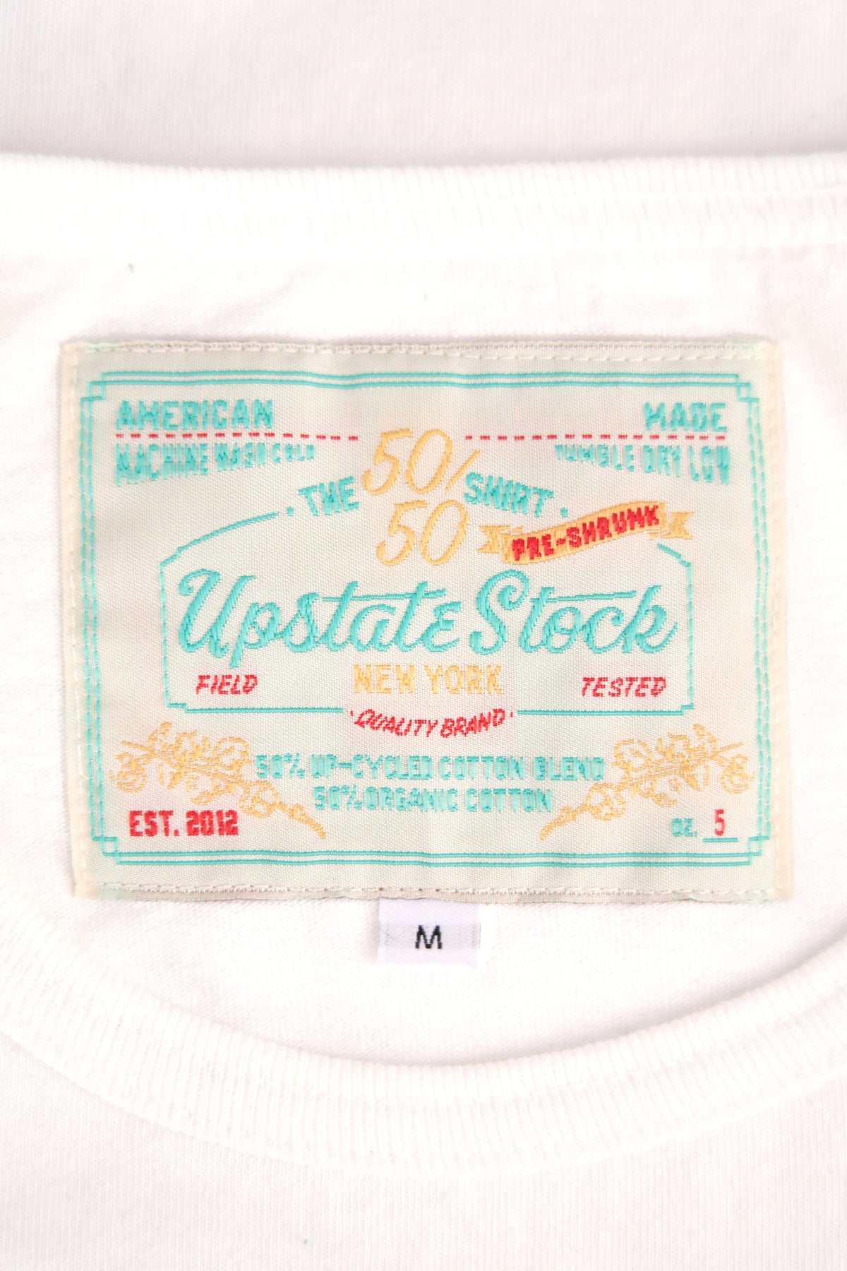 The 50/50 Shirt - POCKET TEE - Bleached White