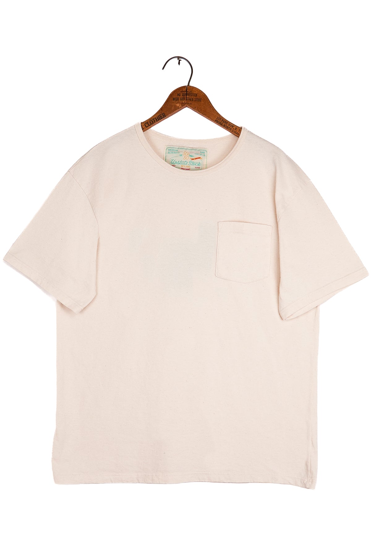 The 50/50 Shirt - POCKET TEE - Natural Scour