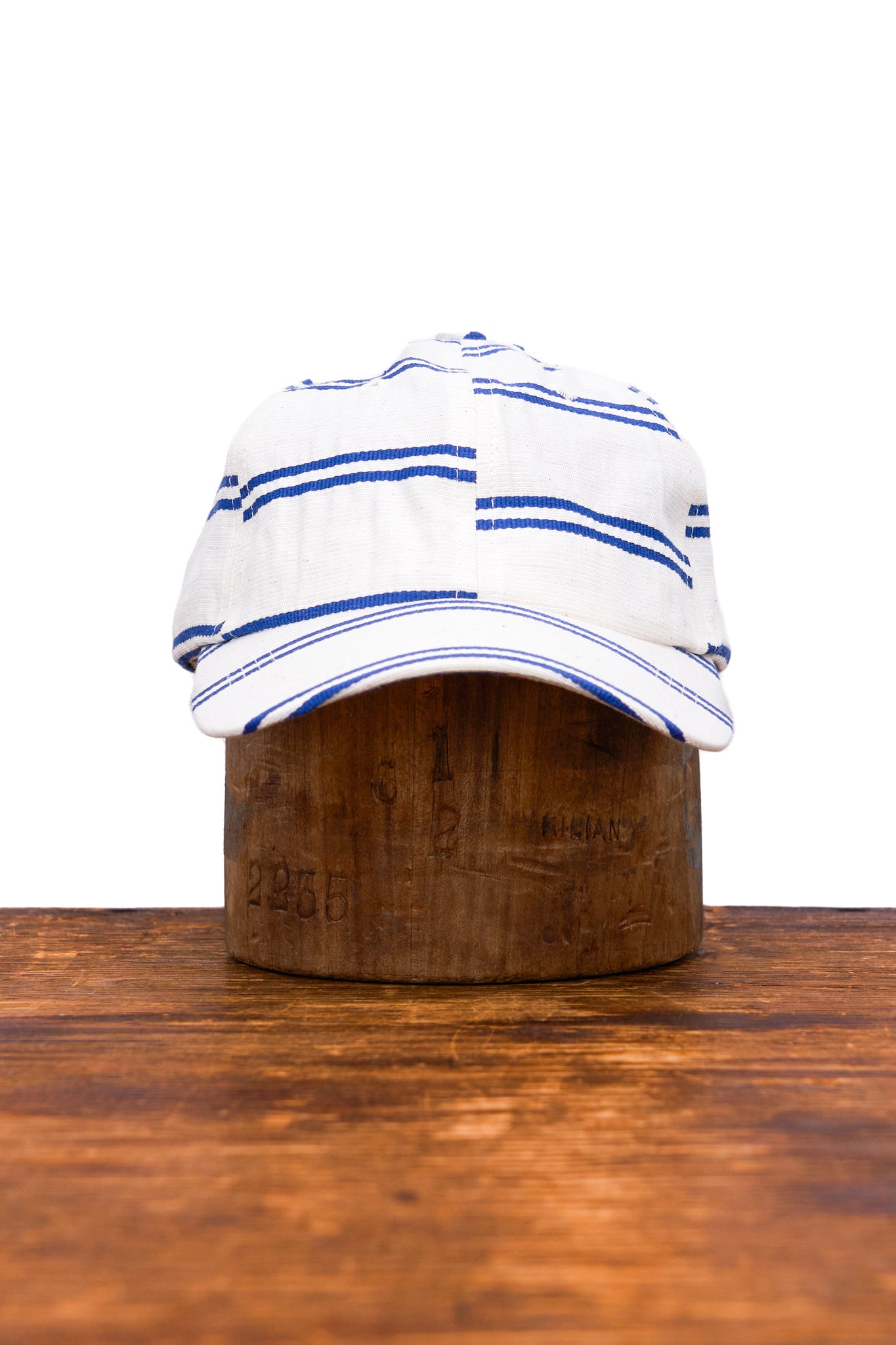 6-Panel Cap - Japanese Linen - BALLPARK NAVY STRIPE – UPSTATE STOCK
