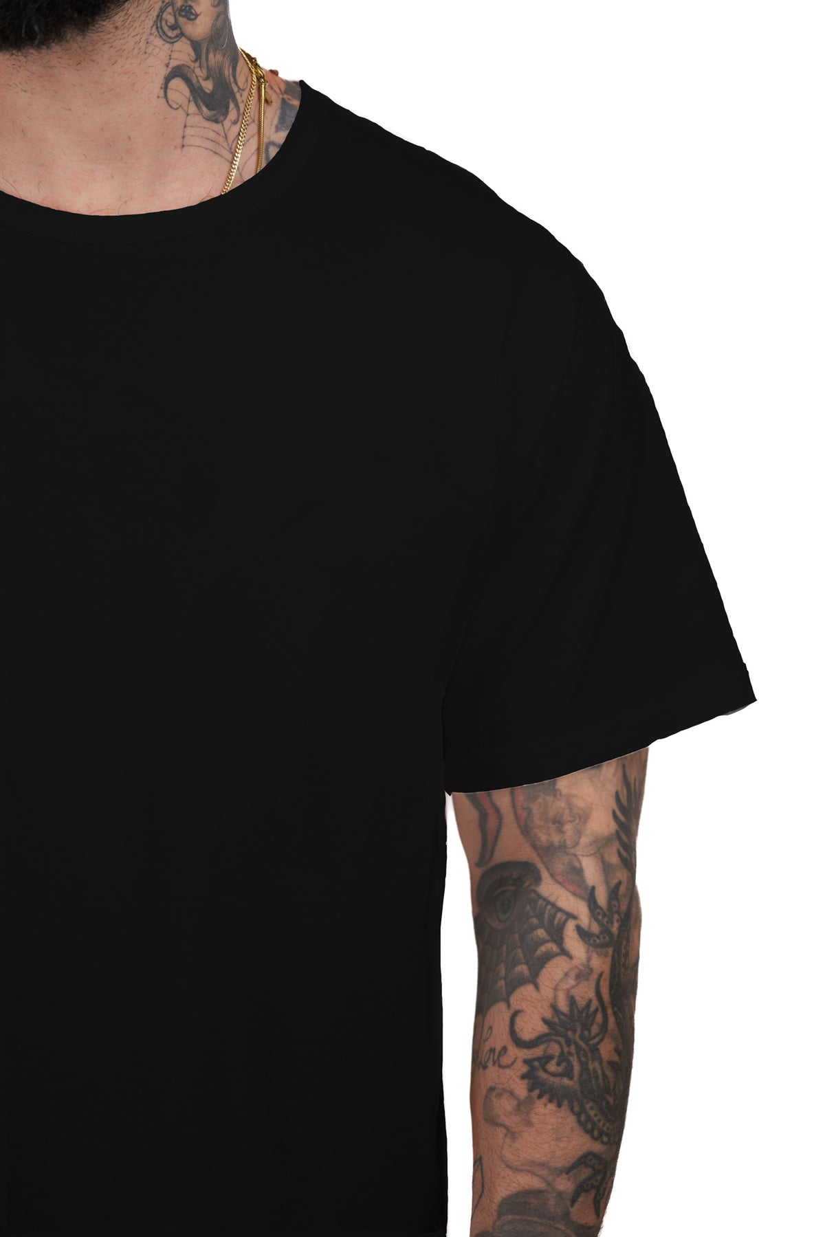 The 50/50 Shirt - CLASSIC TEE - Piece Dyed Black