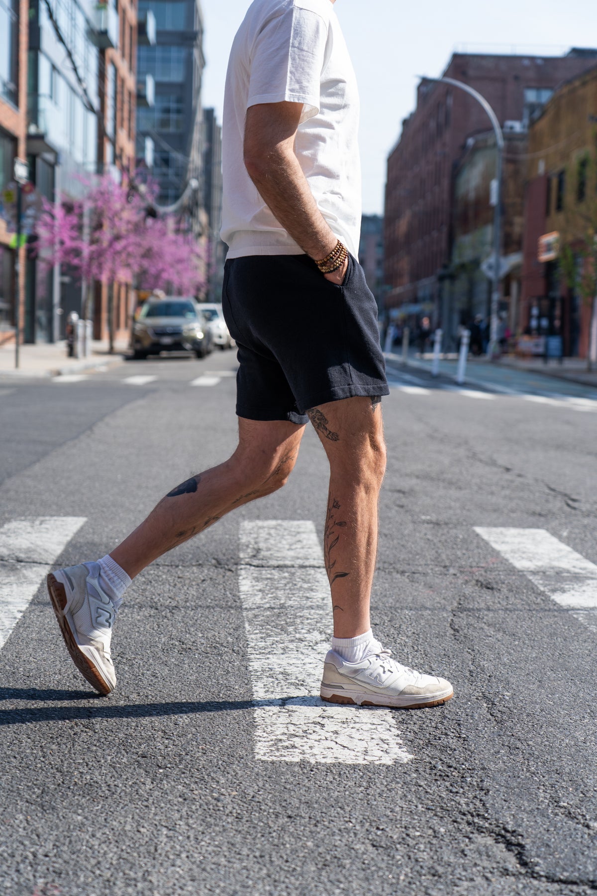 The Standard Short Upcycled Cotton Terry  - Yellow Thistle