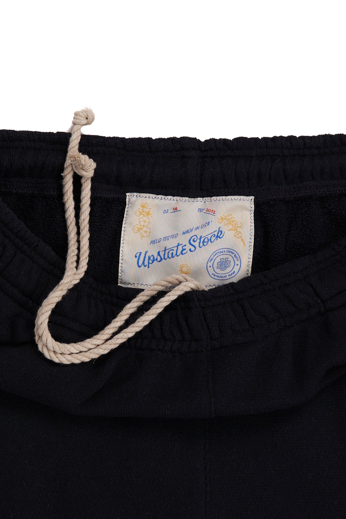 The Standard Short Upcycled Cotton Terry  - Black