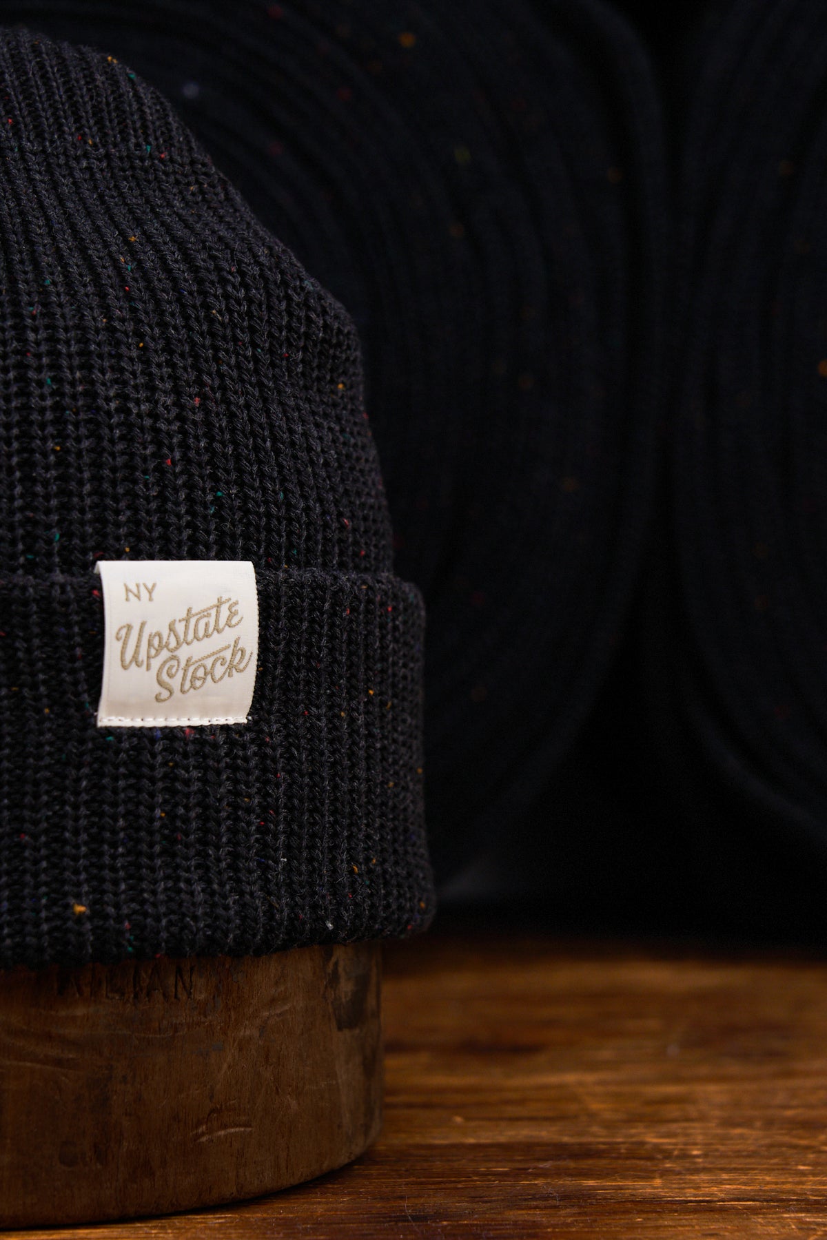 Blackout Fine Gauge Upcycled Cotton Watchcap