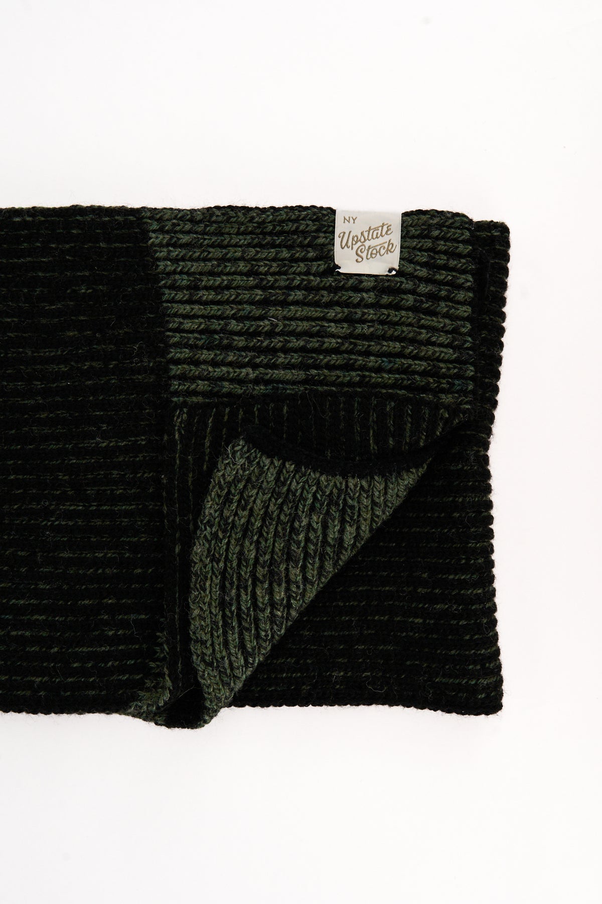 Dark Melange Ragg Wool Scarf