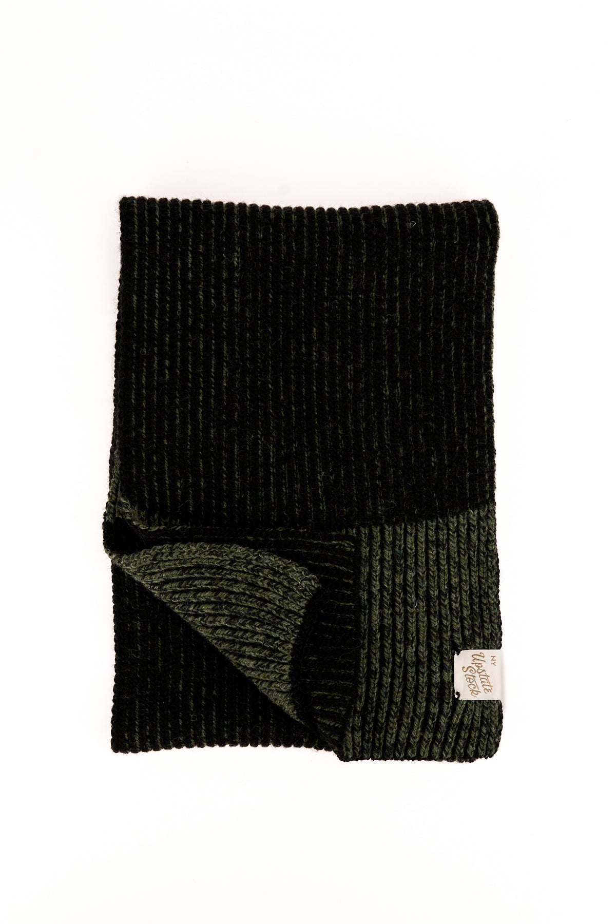 Dark Melange Ragg Wool Scarf