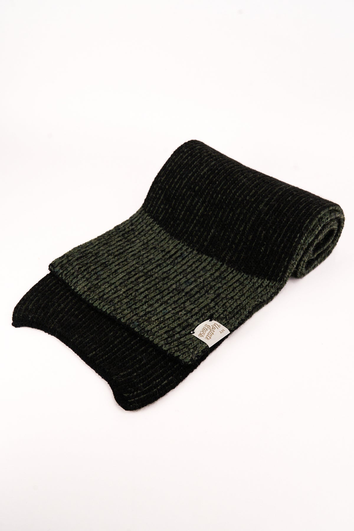 Dark Melange Ragg Wool Scarf