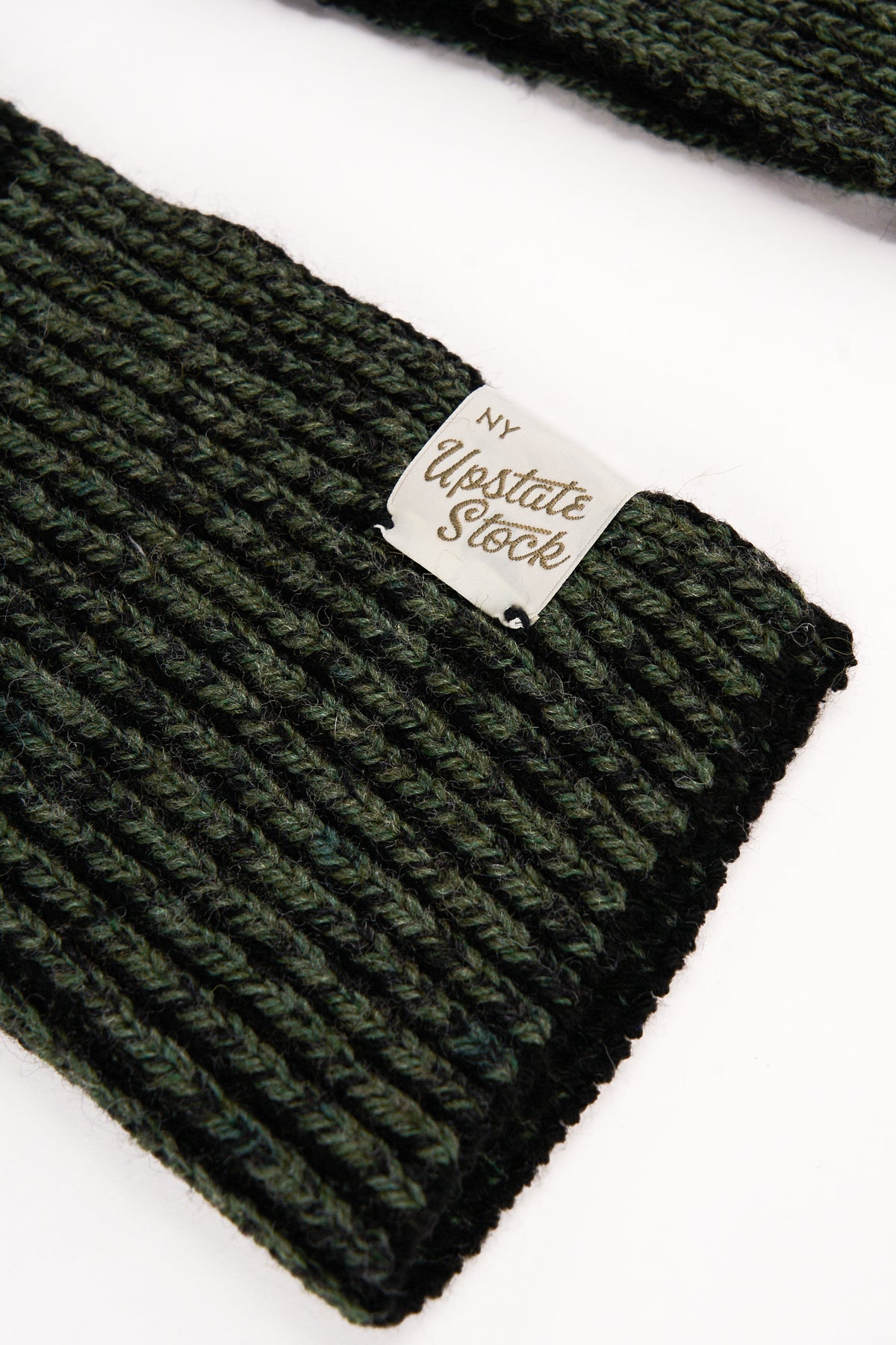 Dark Melange Ragg Wool Scarf