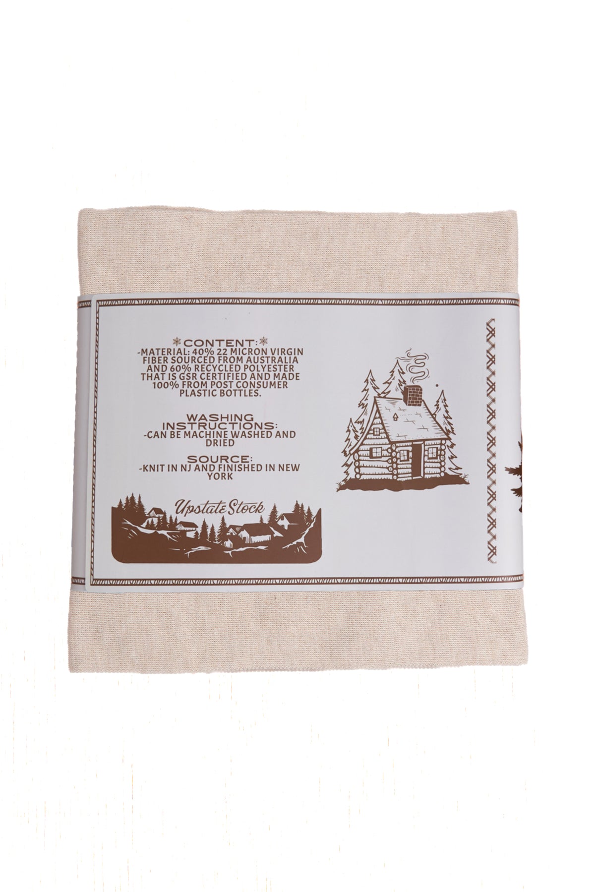 NEW Mushroom Merino Wool and Recycled PET Everyday Scarf