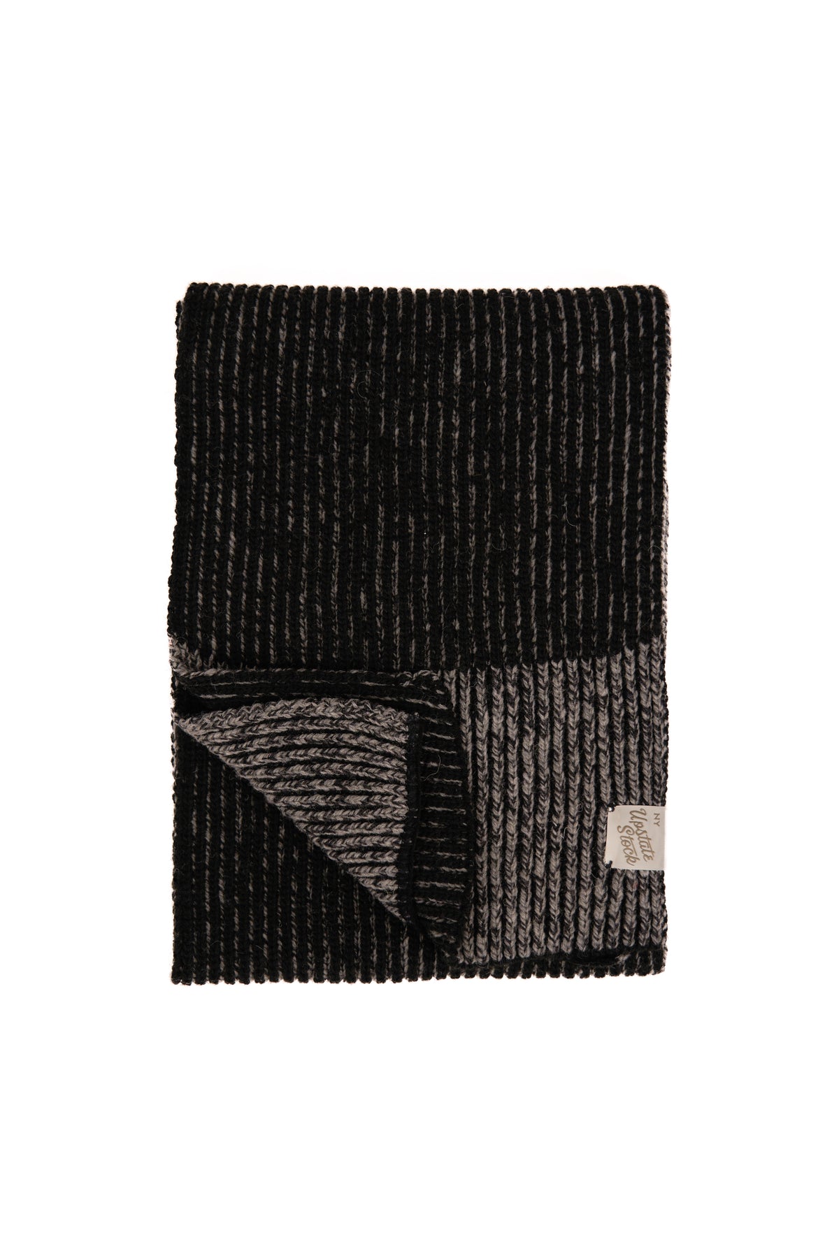 Charcoal Melange Ragg Wool Scarf