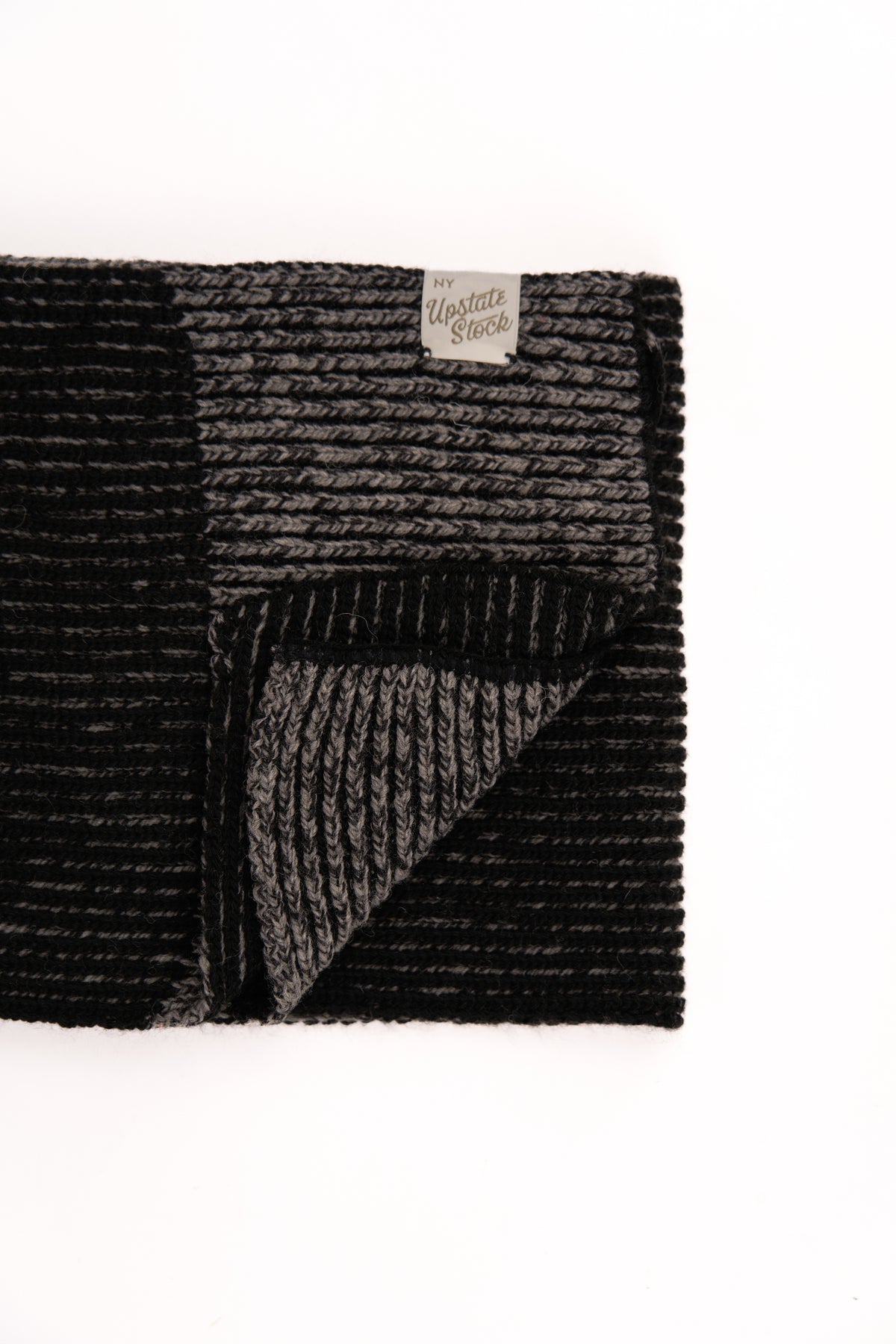 Charcoal Melange Ragg Wool Scarf