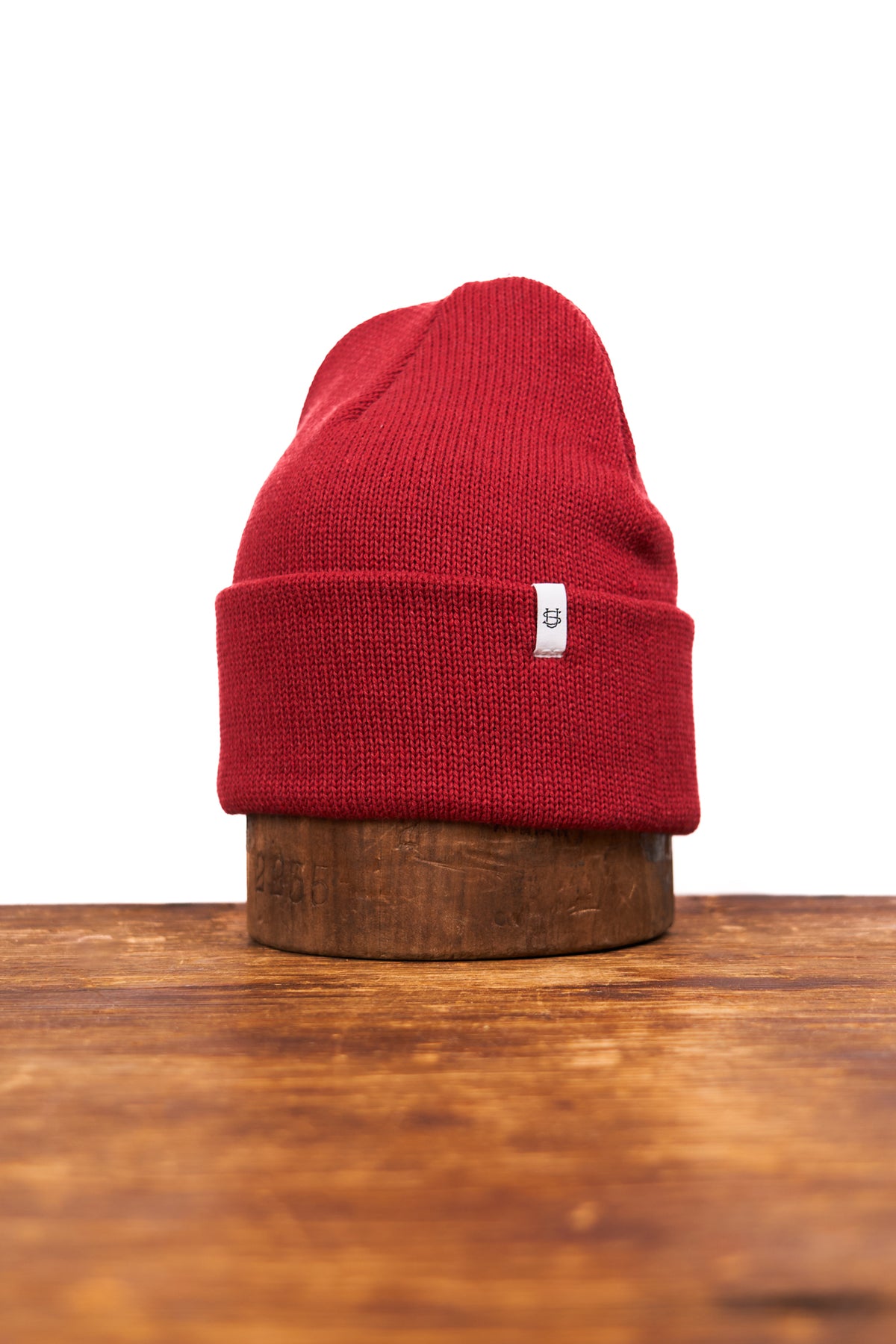 Pomegranate Easy Fit Upcycled Cotton Beanie - S/M and L/XL