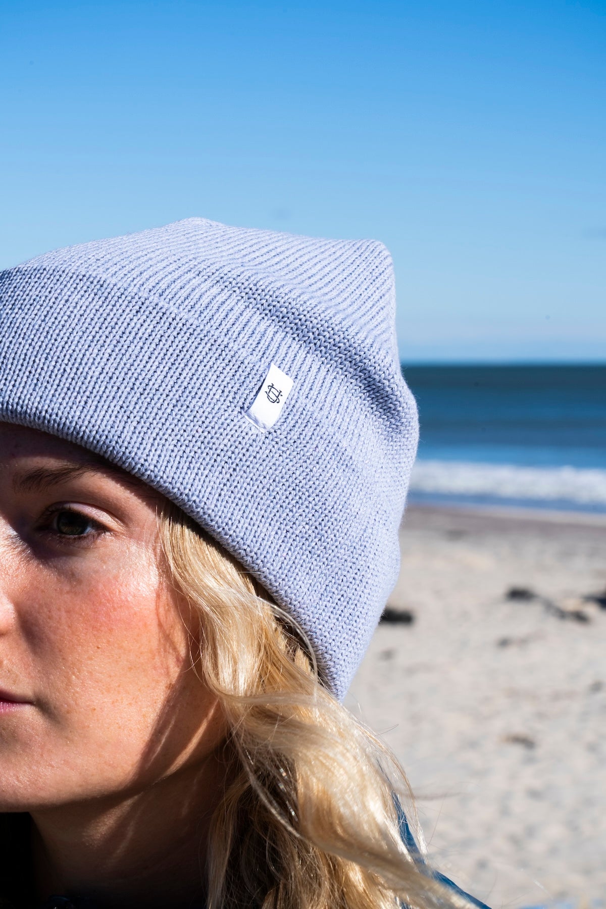 Munstead Lavender Easy Fit Upcycled Cotton Beanie - S/M and L/XL