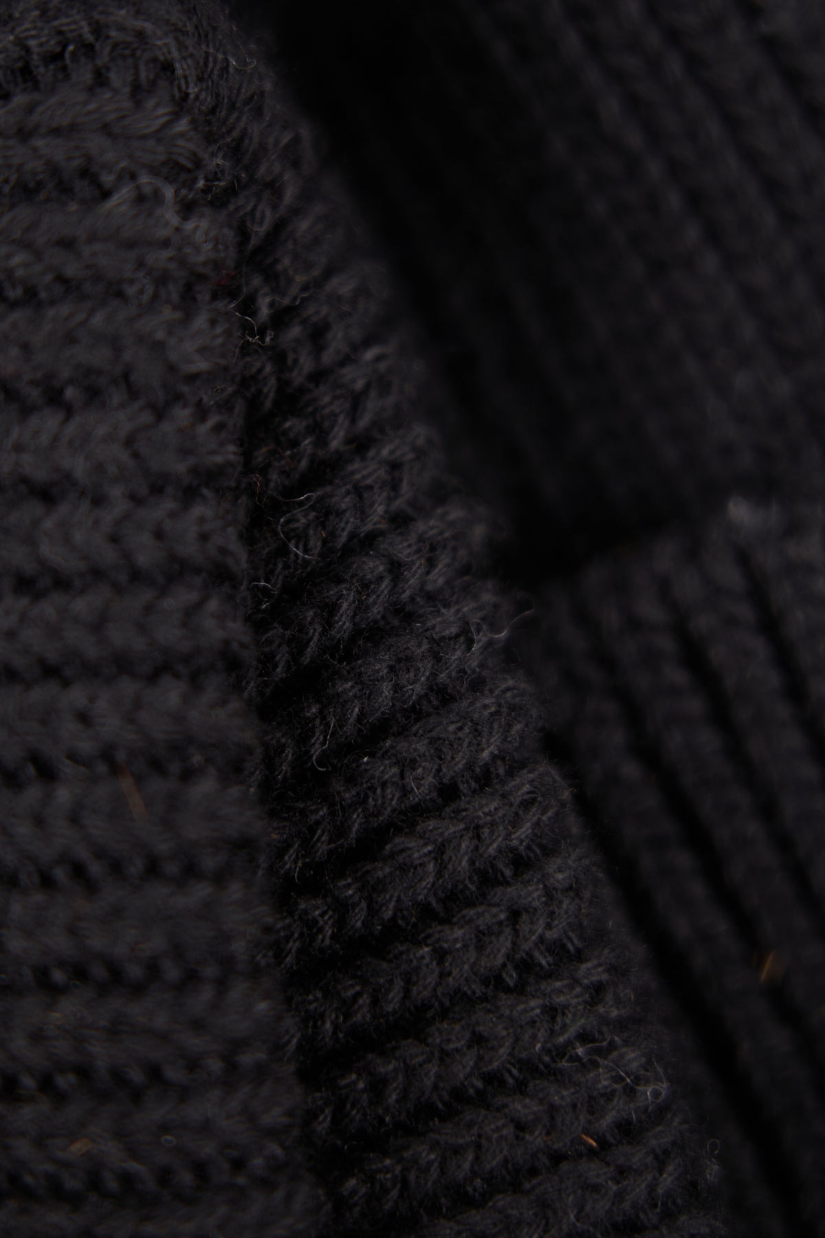 NEW Black Merino Wool and Recycled RPET "In The City" Beanie