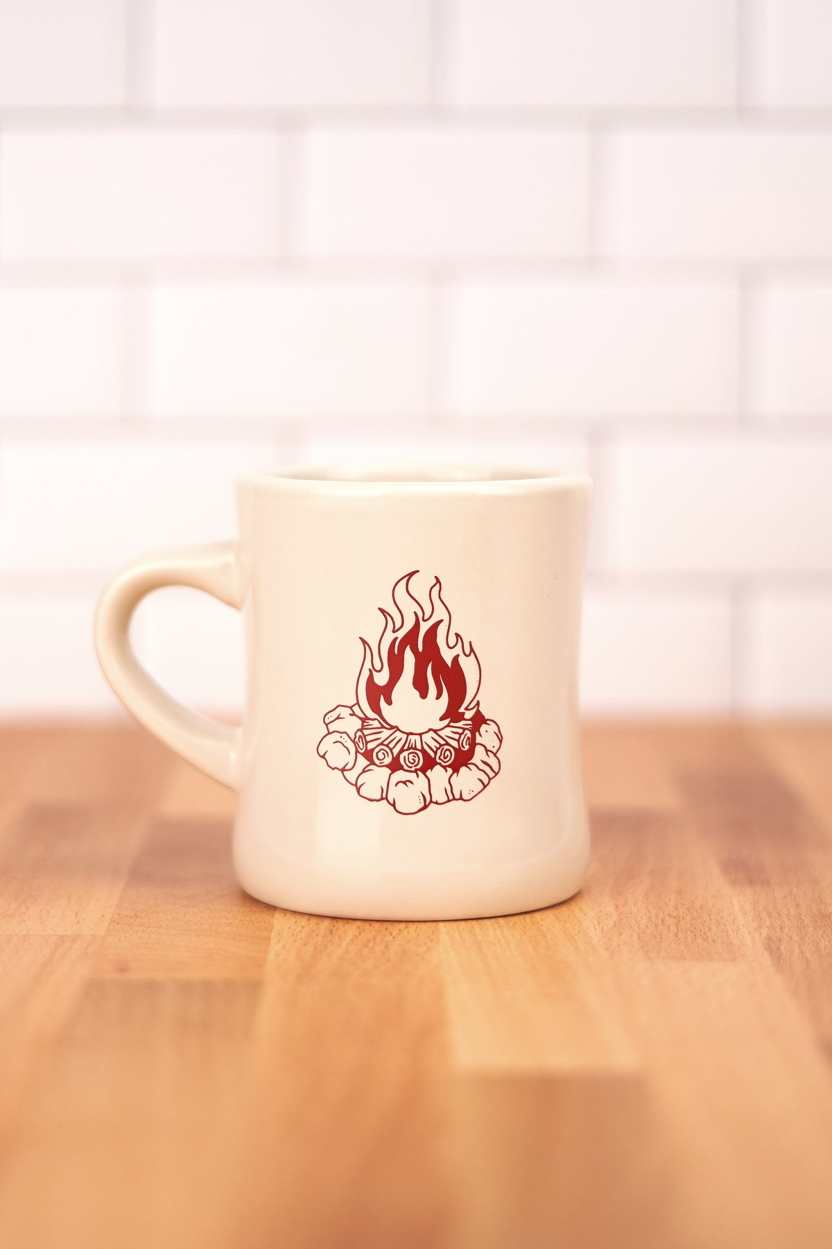 Upstate Stock x Created.co 12oz Classic Diner Mug - The Campfire Crew