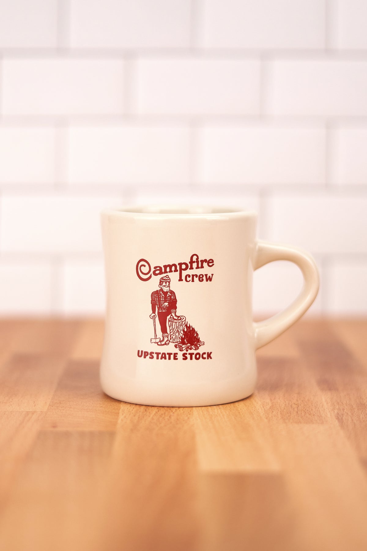 Upstate Stock x Created.co 12oz Classic Diner Mug - The Campfire Crew