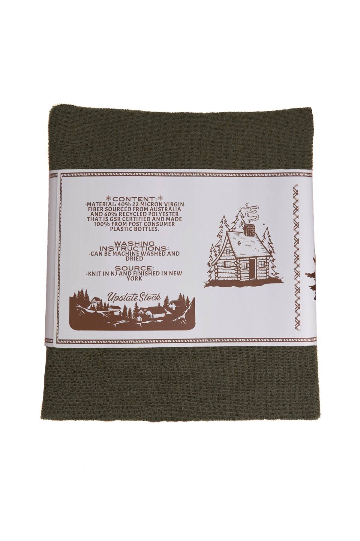 NEW Brunswick Green Merino Wool and Recycled PET Everyday Scarf