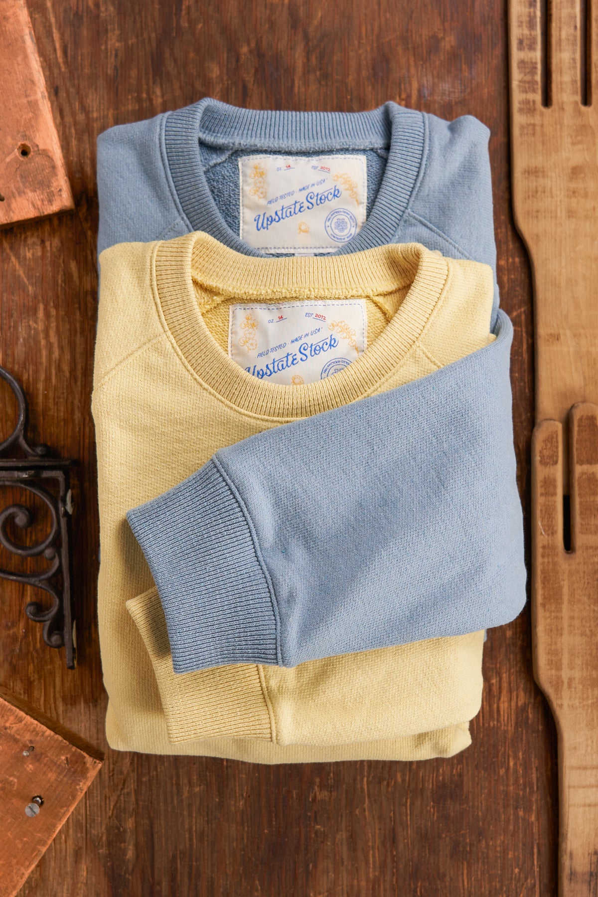 Amagansett Beach Upcycled Terry Cotton Sweater - Yellow Thistle