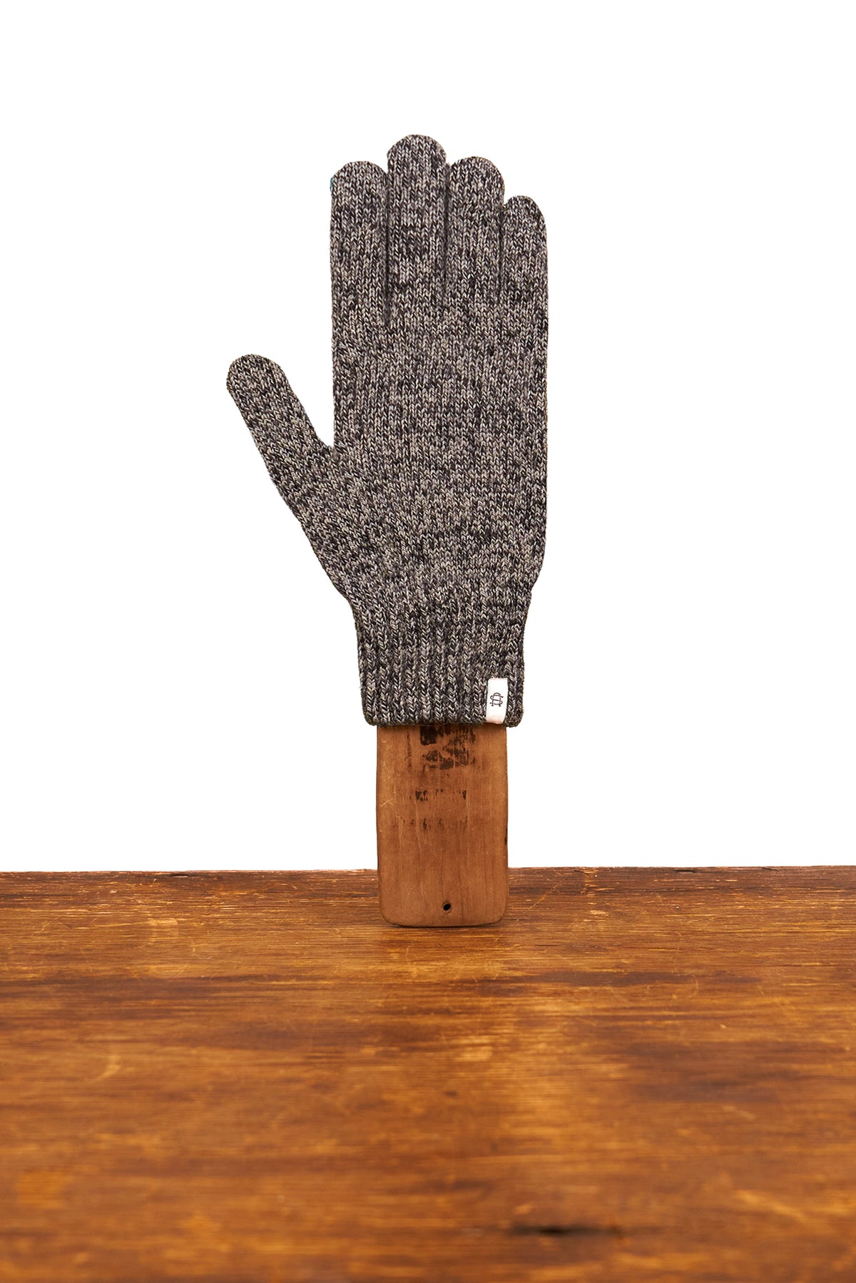 Charcoal Melange Ragg Wool Full Glove