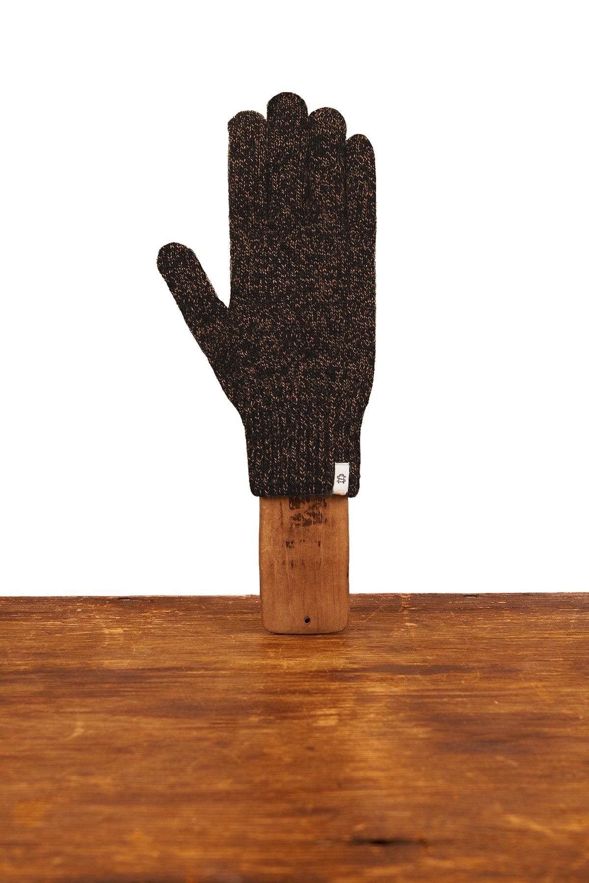 Rust Melange Ragg Wool Full Glove