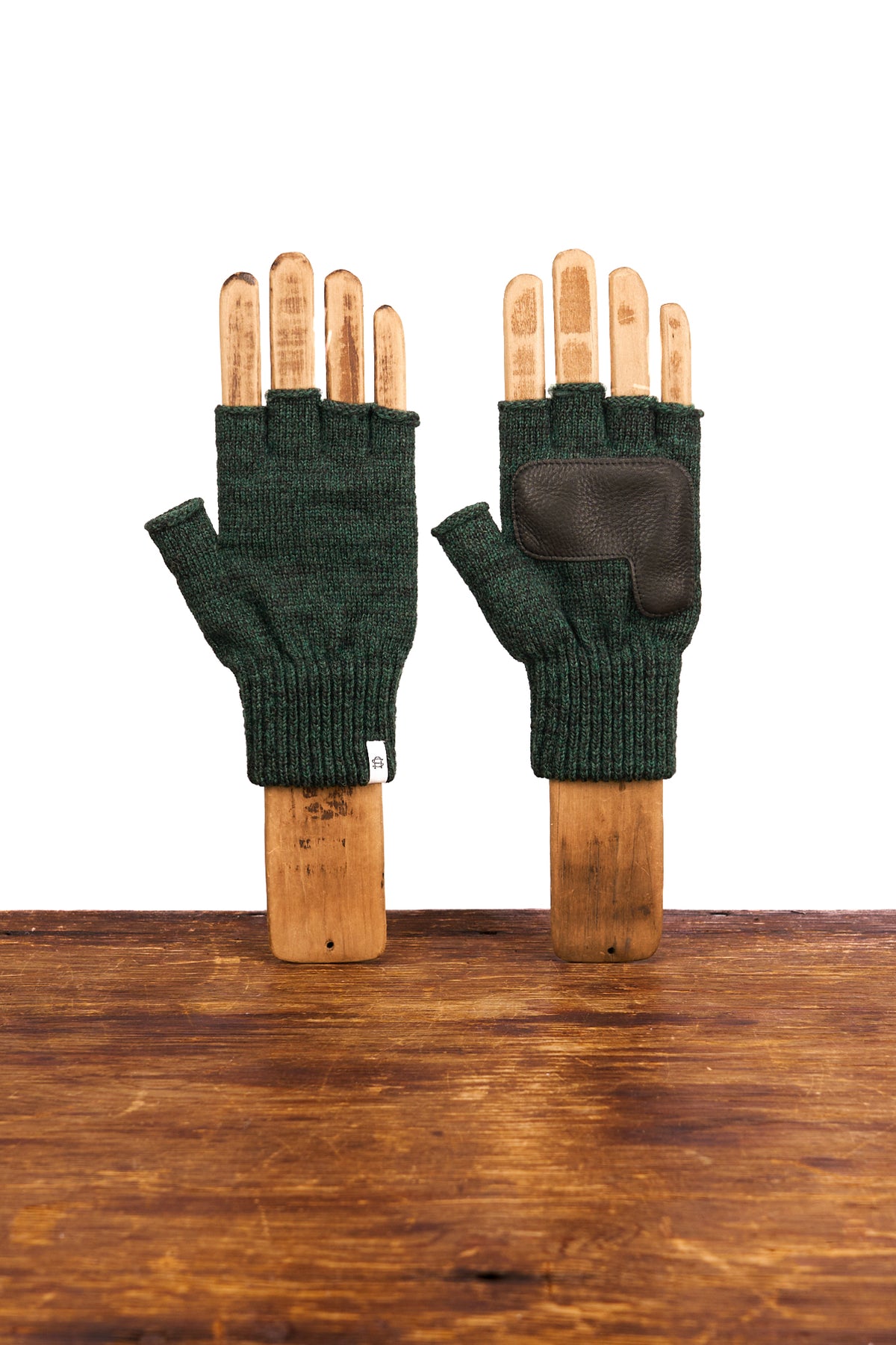 NEW Hunter Melange Fingerless Glove with Black Palm