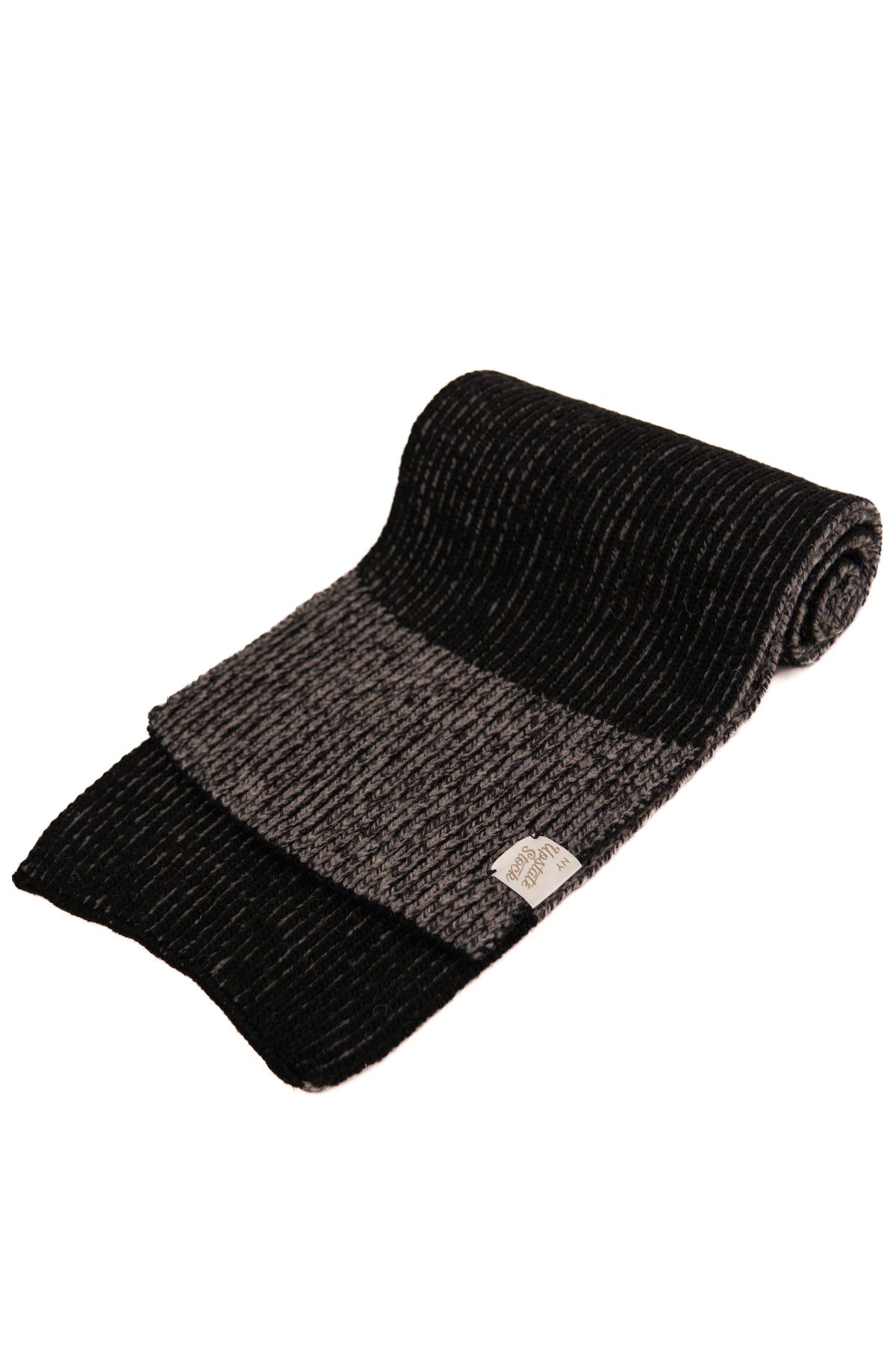 Charcoal Melange Ragg Wool Scarf