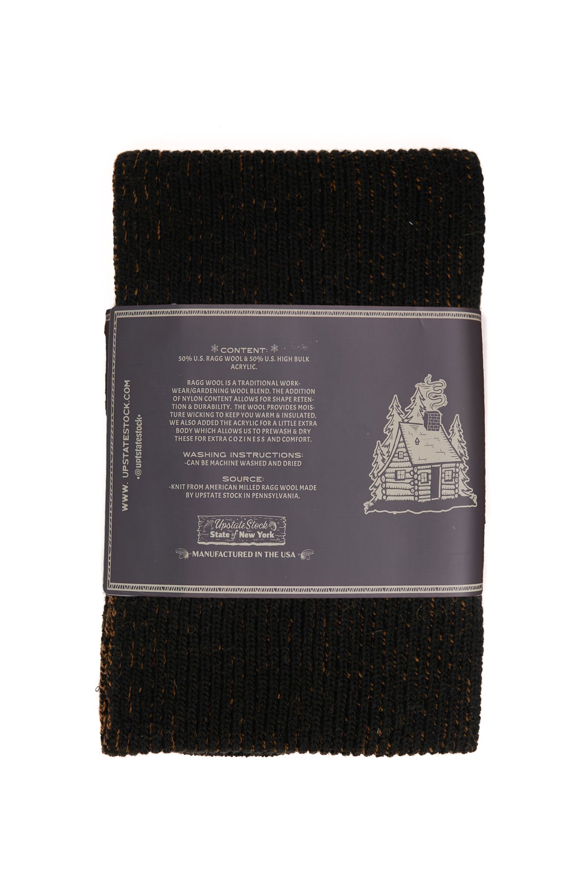 Rust Melange Ragg Wool Scarf