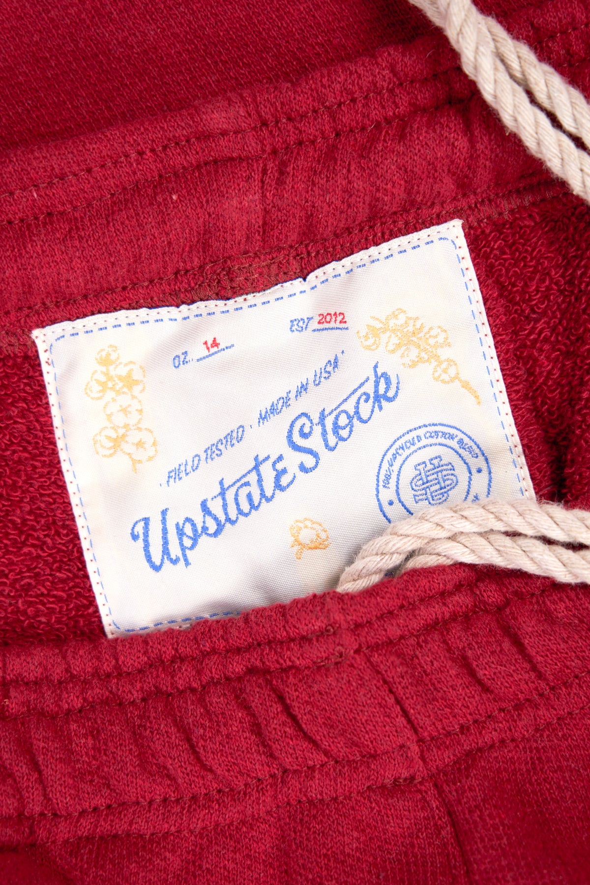 The Standard Short Upcycled Cotton Terry  - POMEGRANATE