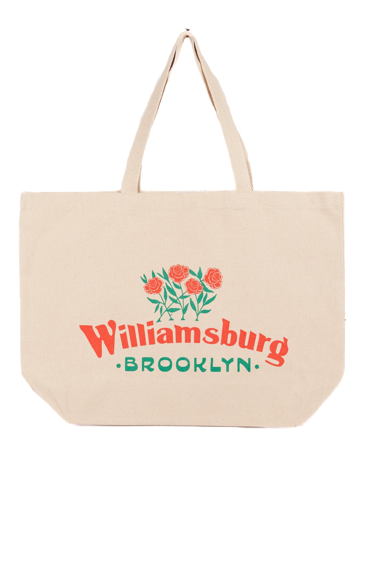 Large Tote Bag - WILLIAMSBURG FLOWERS