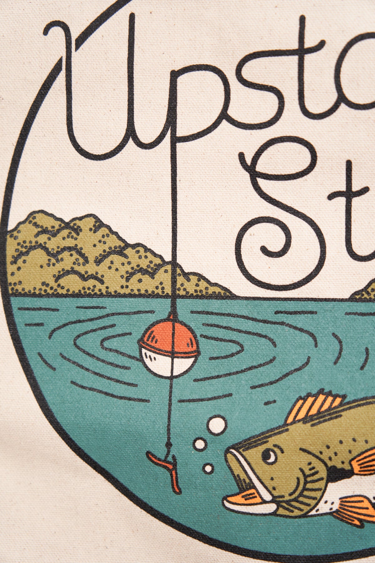 Large Tote Bag - I'd Rather be Fishin'