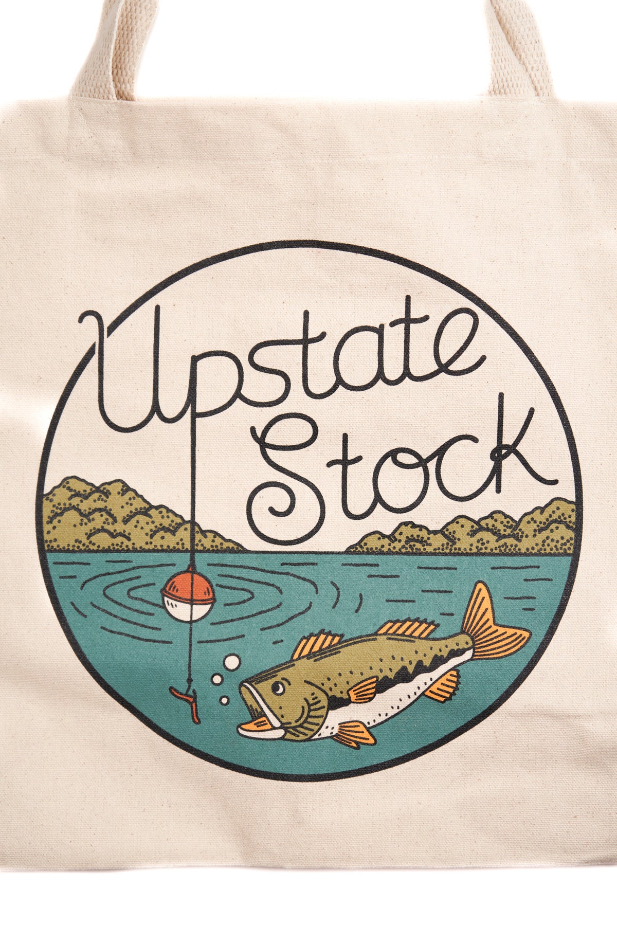 Large Tote Bag - I'd Rather be Fishin'