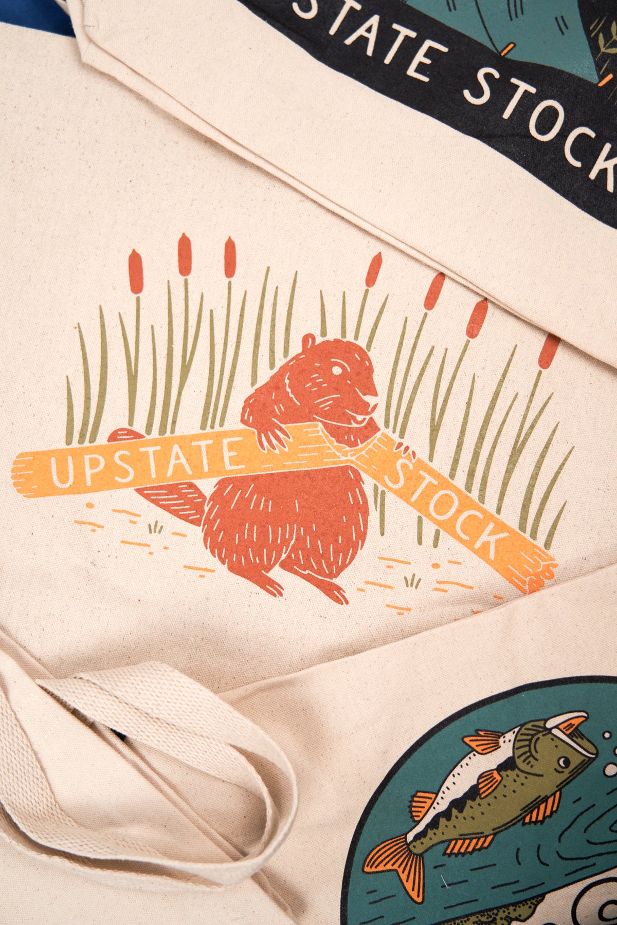 Large Tote Bag - Pensive Beaver Part Deux