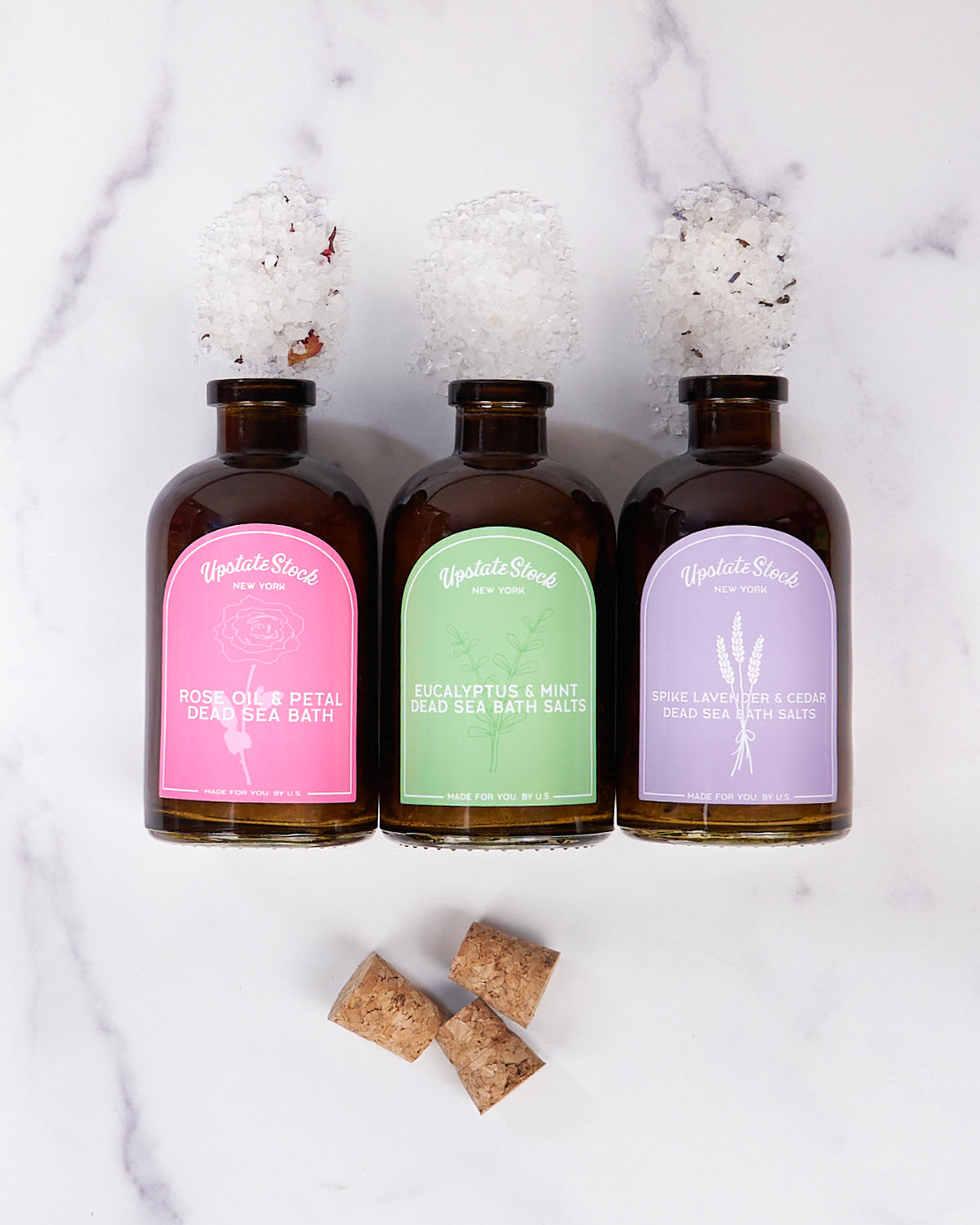 Eucalyptus & Mint Dead Sea and Epsom Bath Salts Mix - 10oz & 16oz