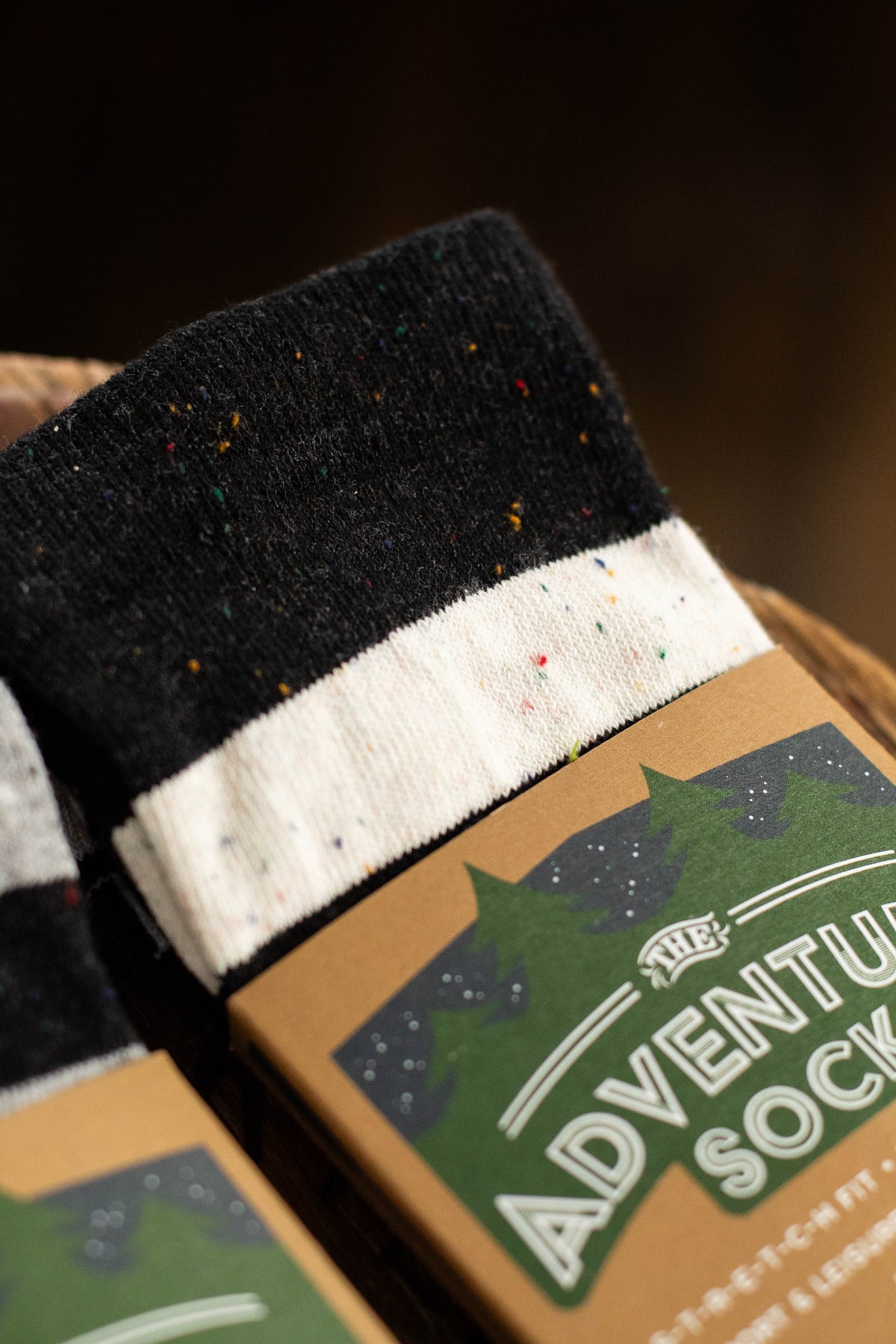 The Adventure Sock  MIX THREE PACK - Super Fine Gauge Recycled Cotton Sock