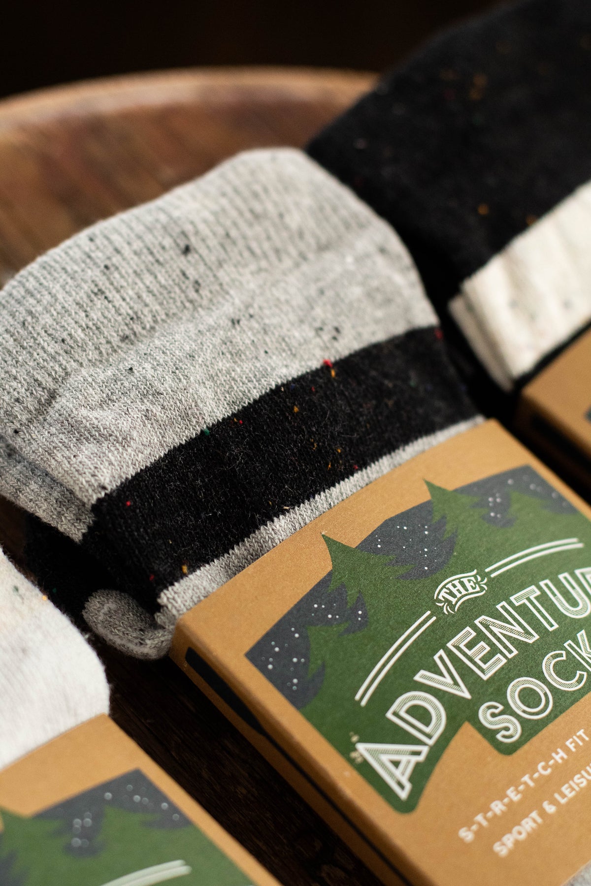 The Adventure Sock  MIX THREE PACK - Super Fine Gauge Recycled Cotton Sock