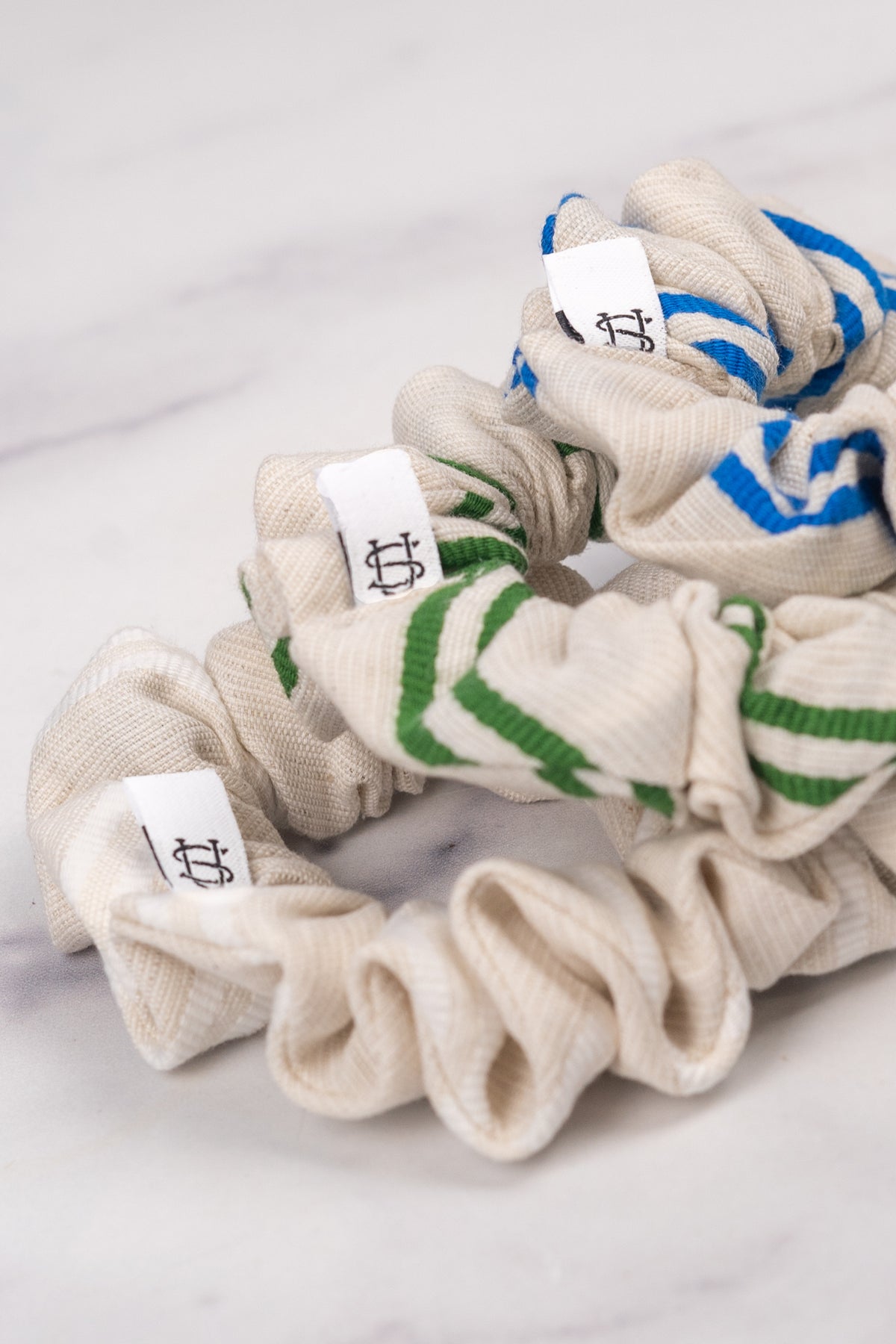 Japanese Cotton Linen Scrunchies - Made in NY
