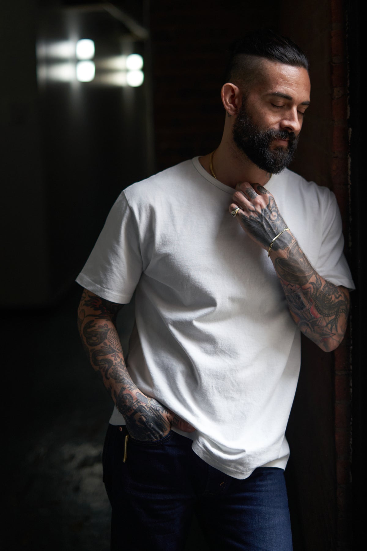 The 50/50 Shirt - CLASSIC TEE - Bleached White