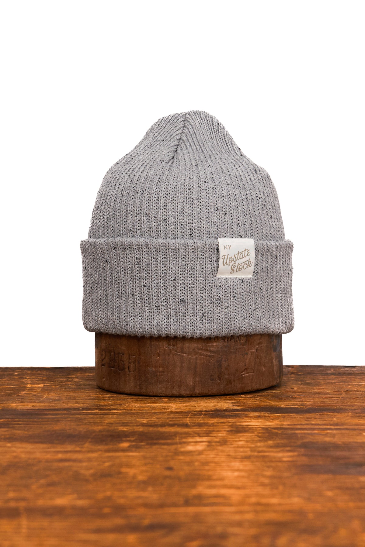 Grey Fleck Fine Gauge Upcycled Cotton Watchcap