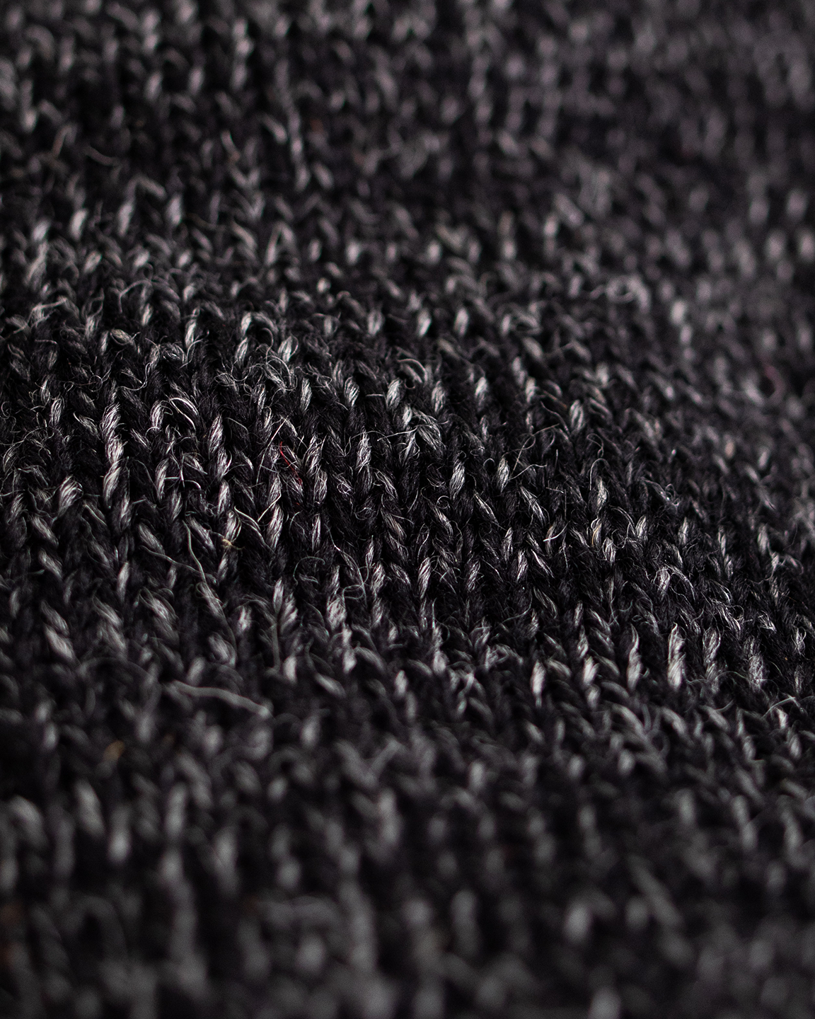 Black Melange Convertible Fingerless 'Glomitt'