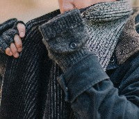 Charcoal Melange Ragg Wool Scarf