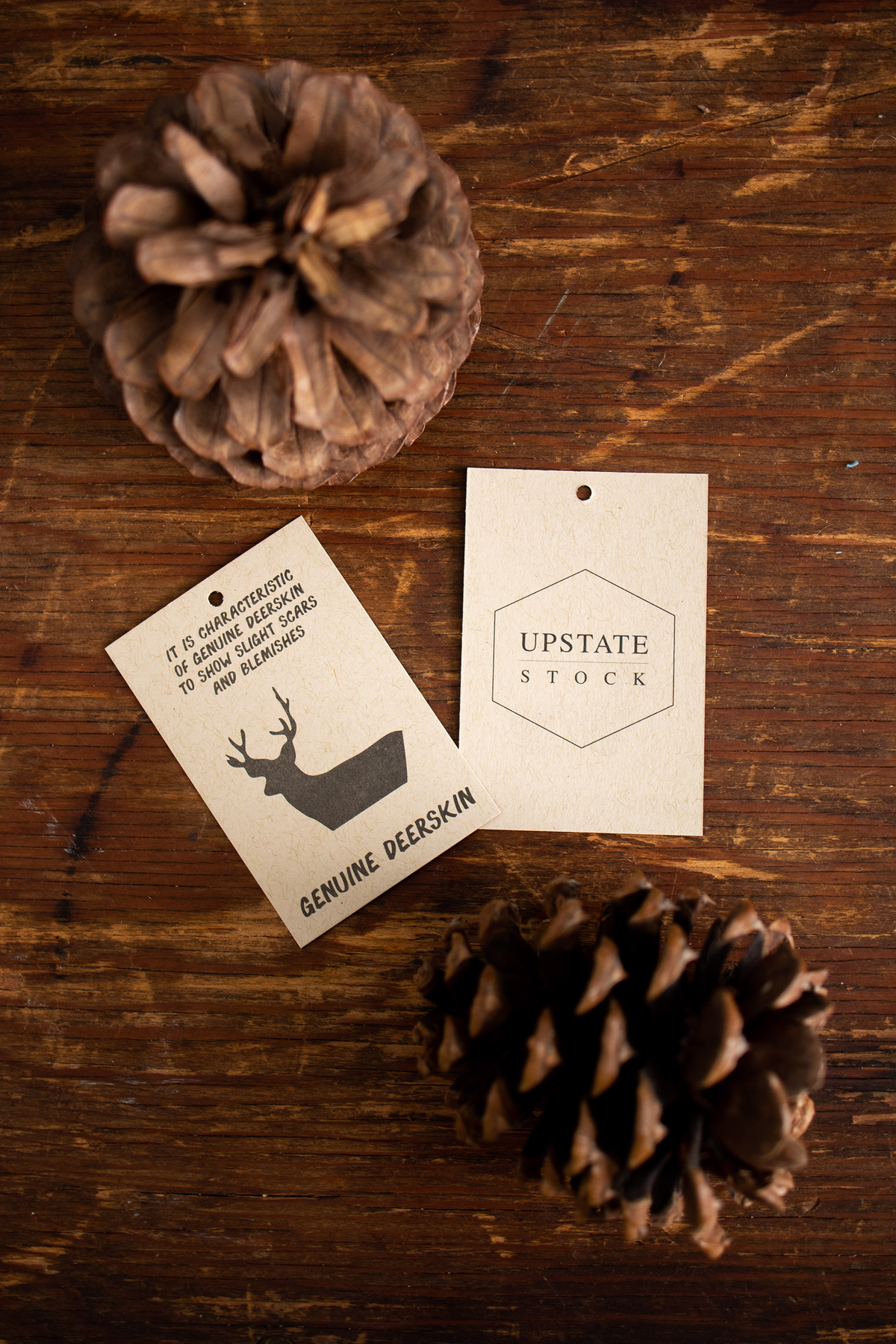 Cherry Blossom Tweed  W/ Natural Deer Fingerless Gloves