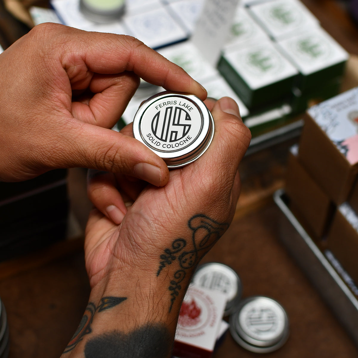 Ferris Lake Solid Cologne Pocket Refresher