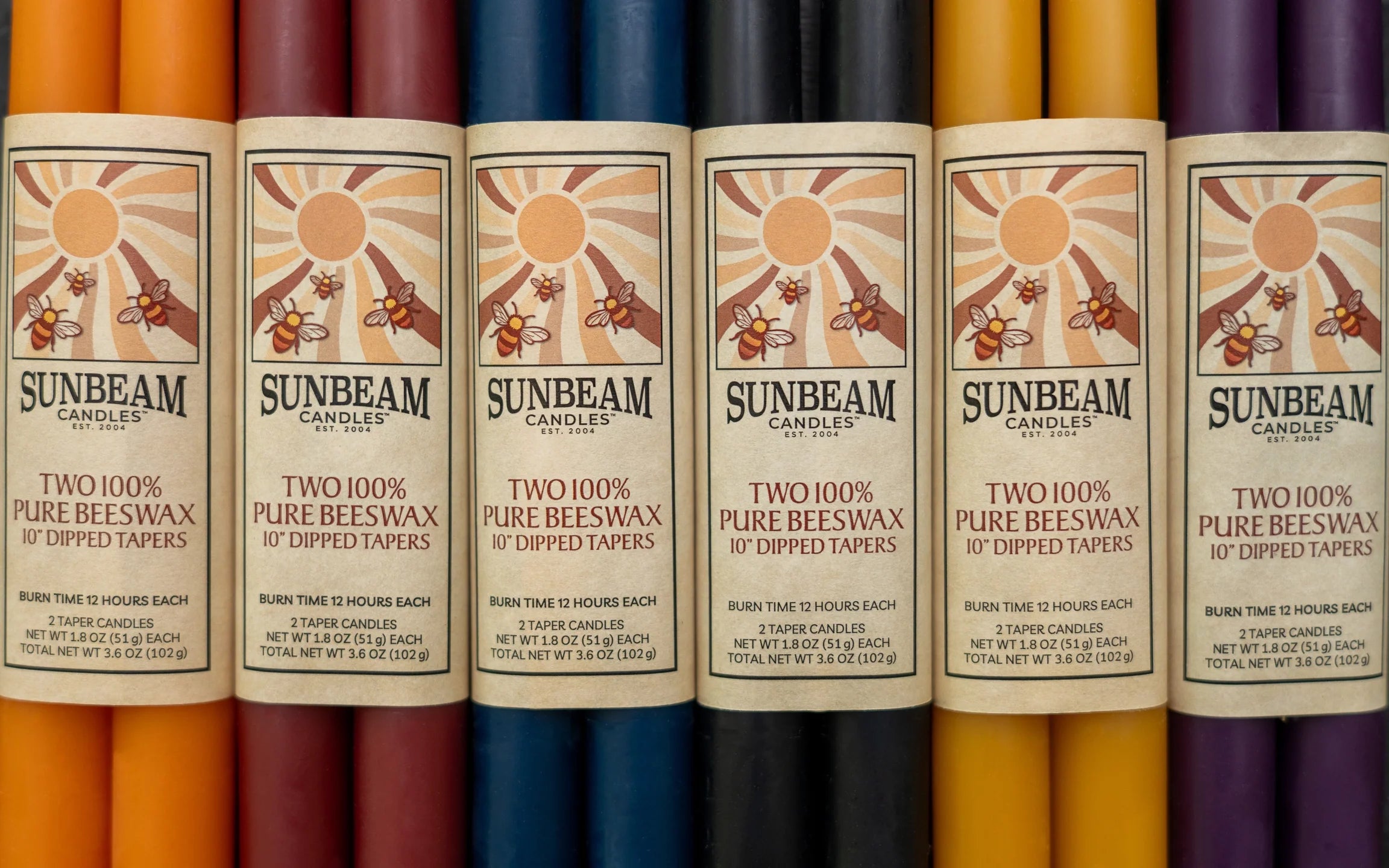 Sunbeam Beeswax Candles