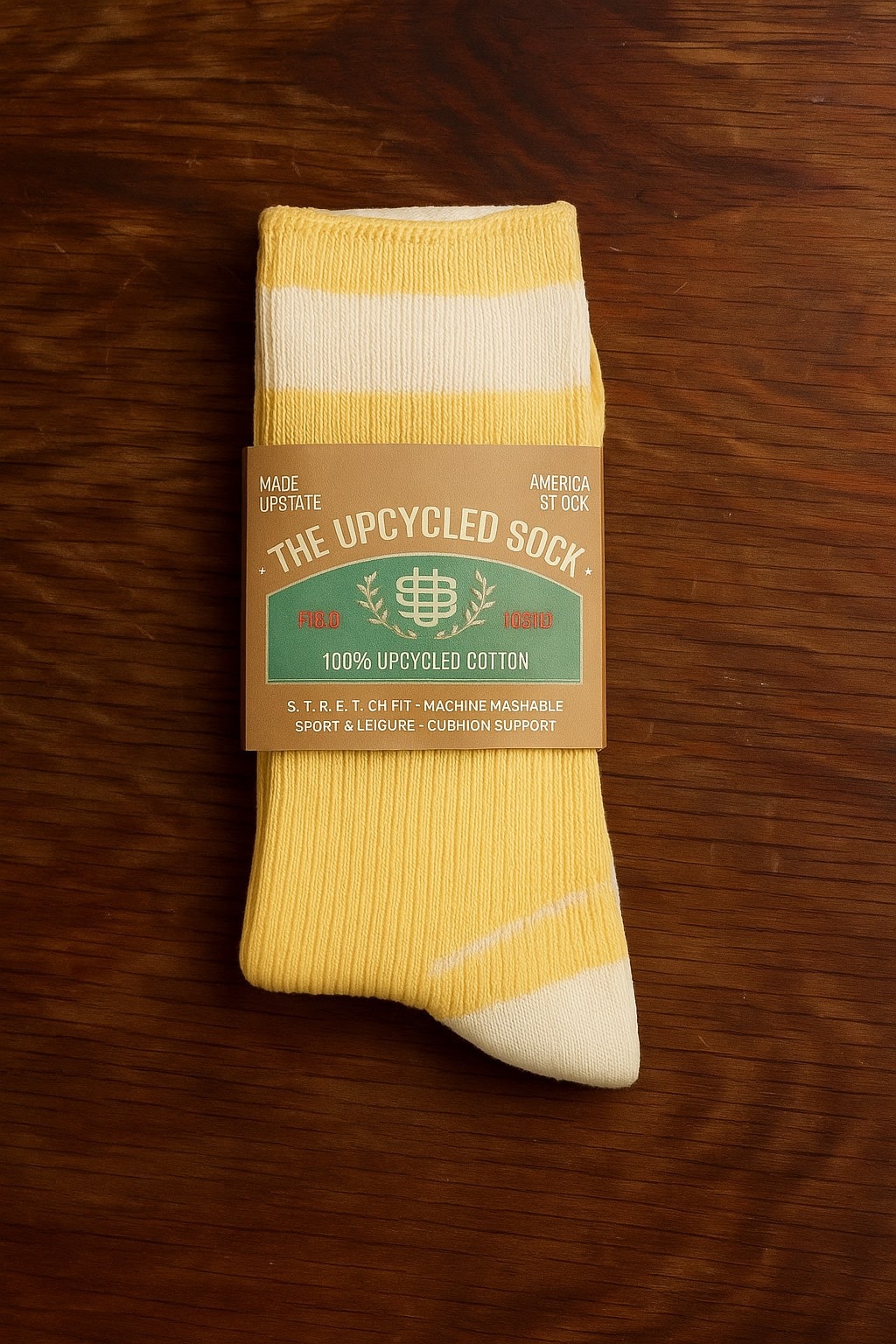 NEW The Upcycled Sock - Yellow Thistle