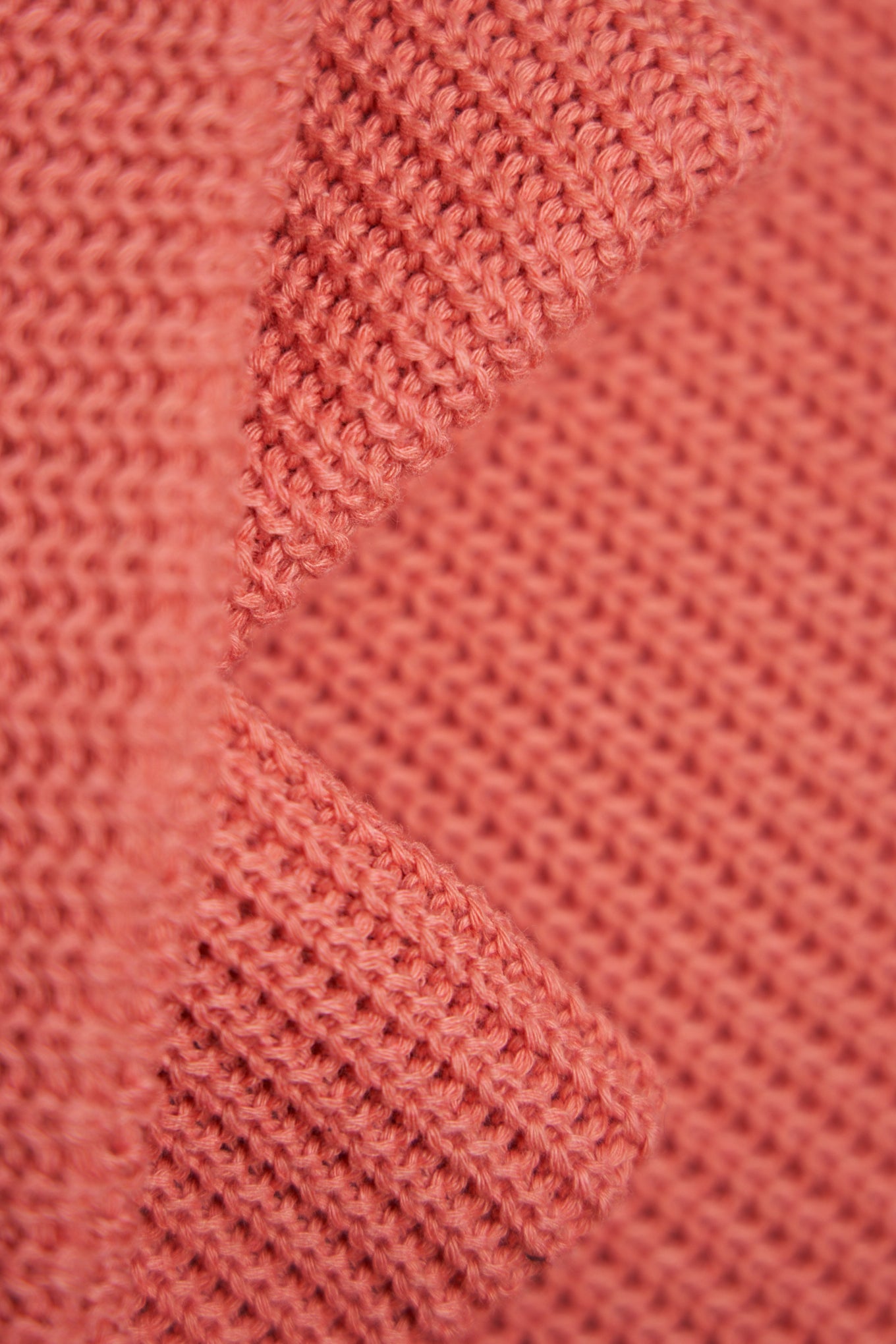Coral Fine Gauge Upcycled Cotton Watchcap